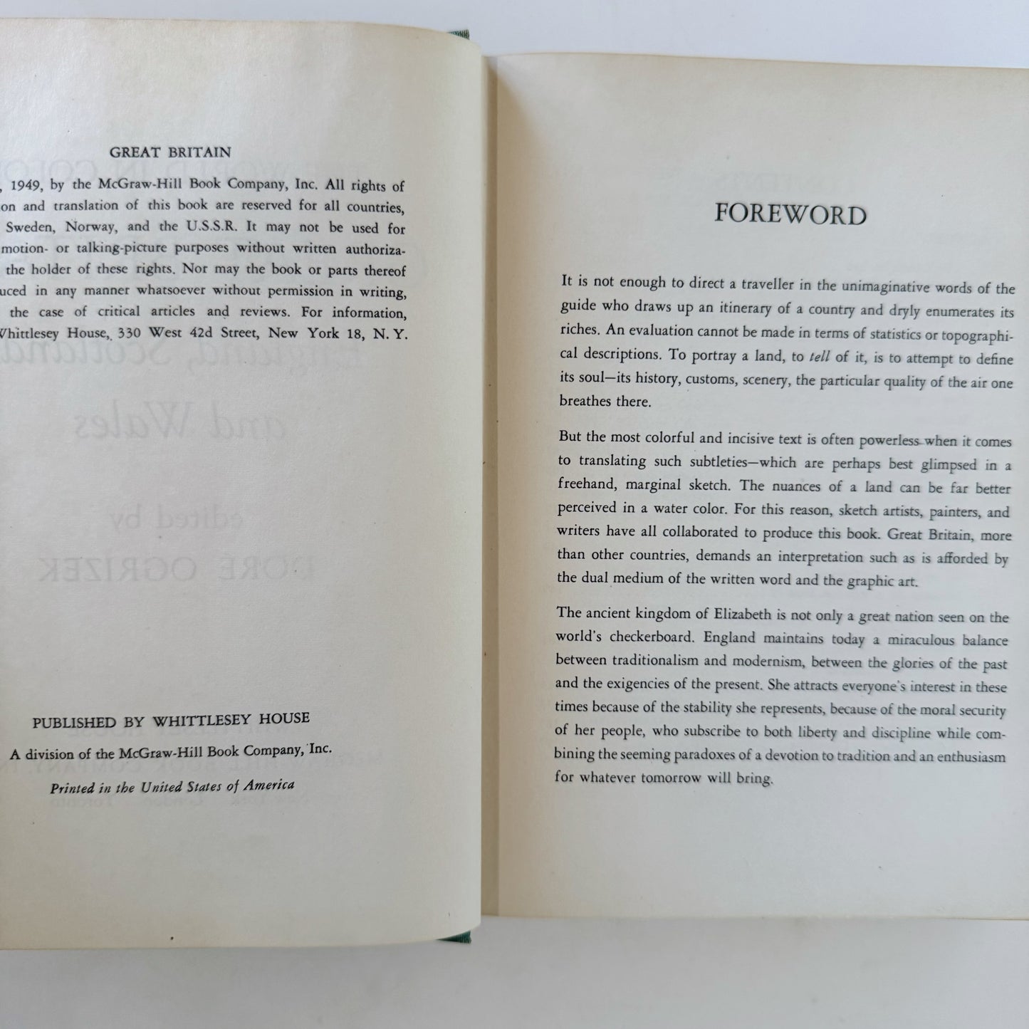The World in Color, Great Britain: England, Scotland, and Wales, 1949 Hardcover