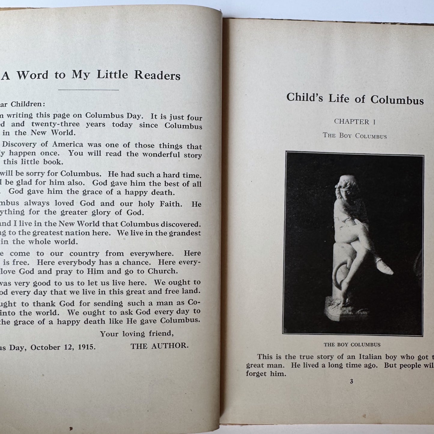 Child's Life of Columbus, Young Folks Series, 1916 Hardcover