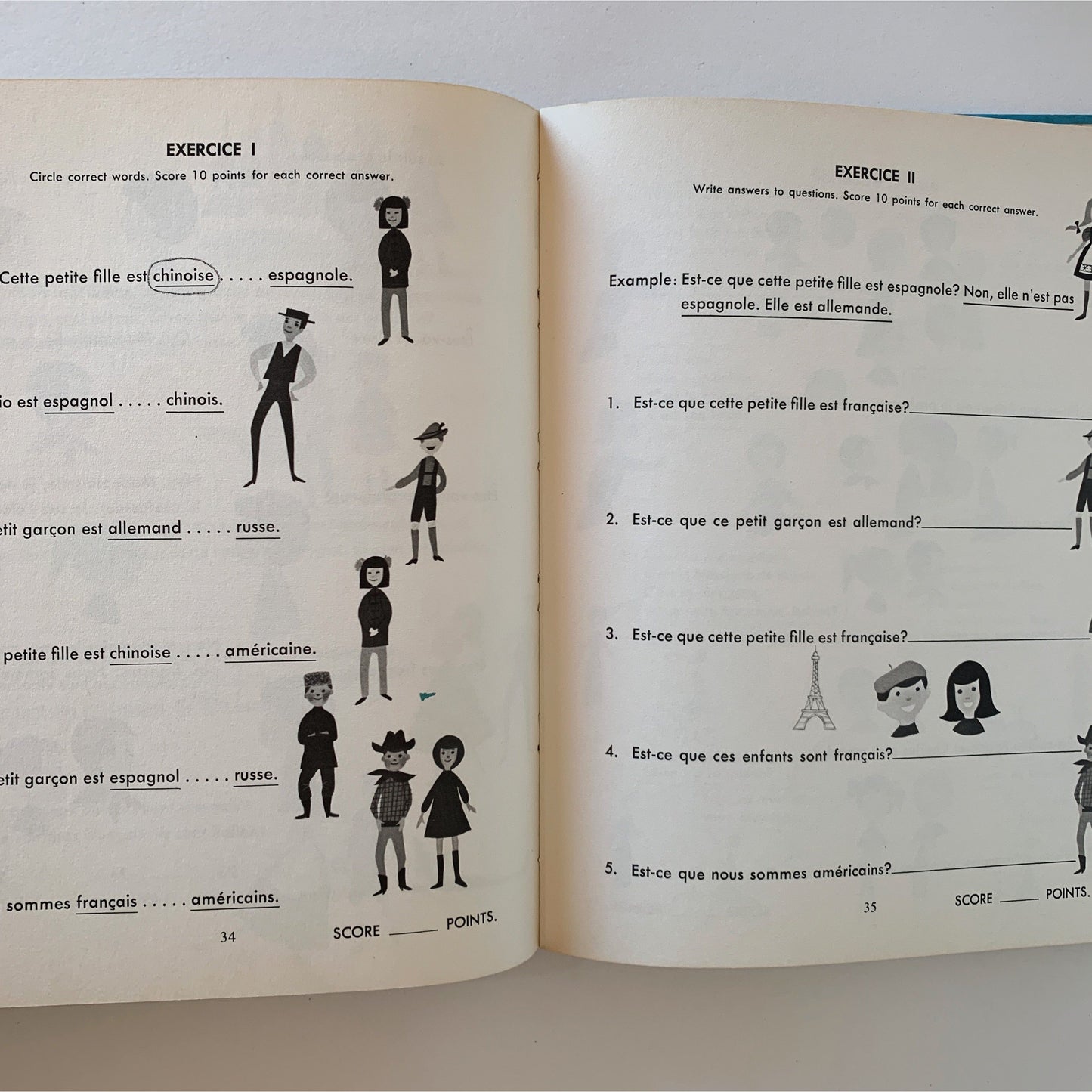 Berlitz My First French Book for study at school and home, 1965 Hardcover