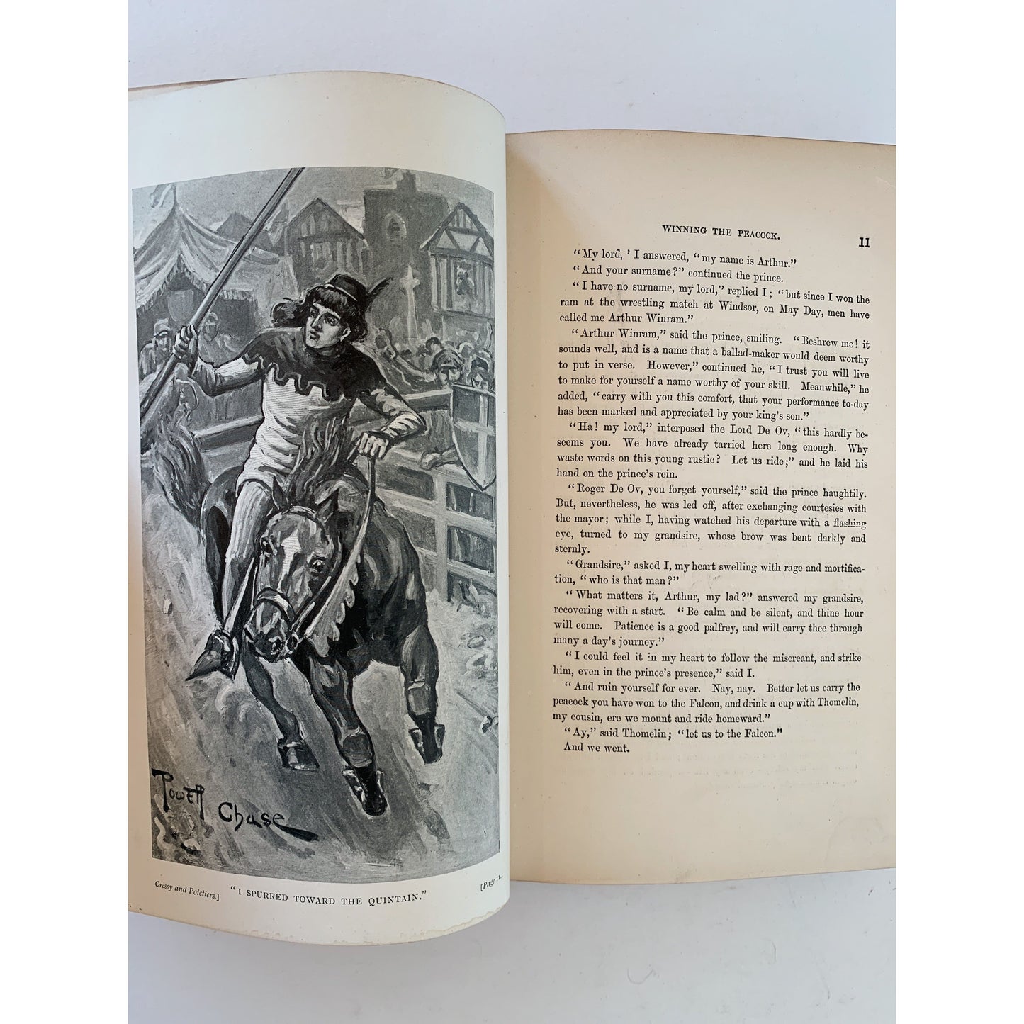 Cressy and Poictiers or The Story of the Black Prince's Page, Antique Hardcover