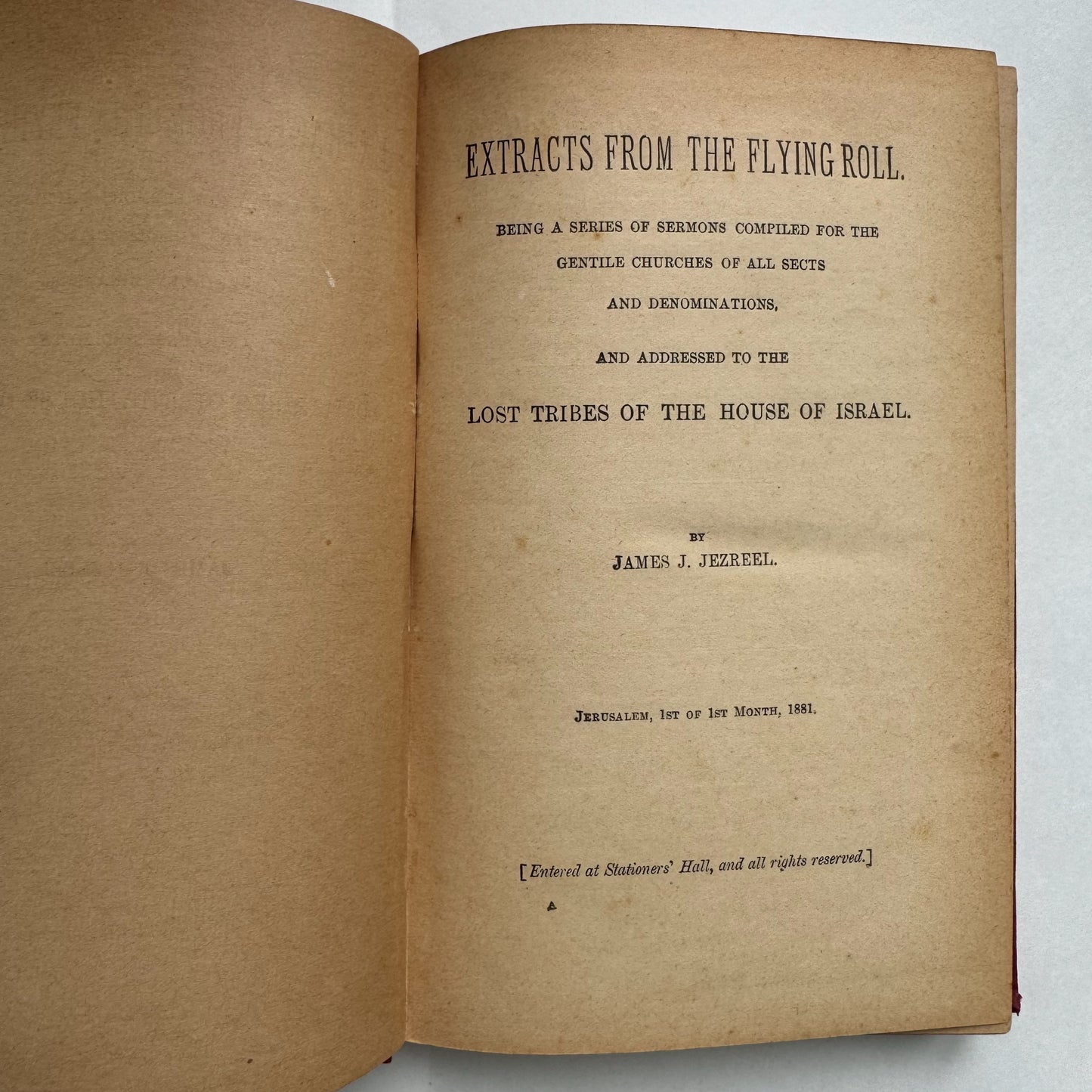 Extracts From the Flying Roll, Sermon III, 1881