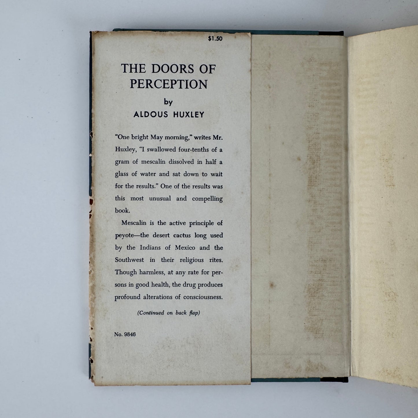 The Doors of Perception, Aldous Huxley, 1st US Edition, 1954 Hardcover