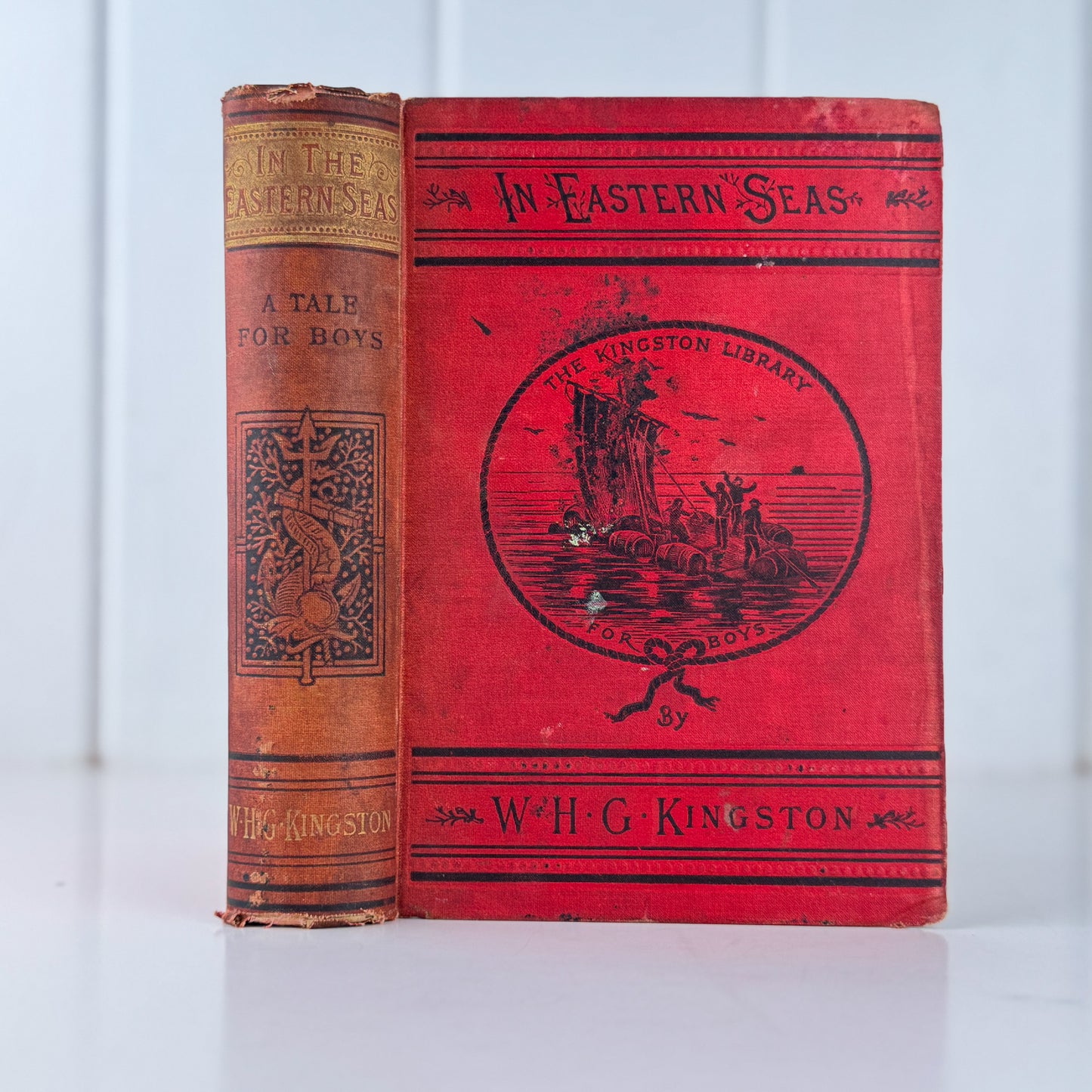 In the Eastern Seas, The Kingston Library, 1892 Boys' Young Adult Adventure Novel Hardcover