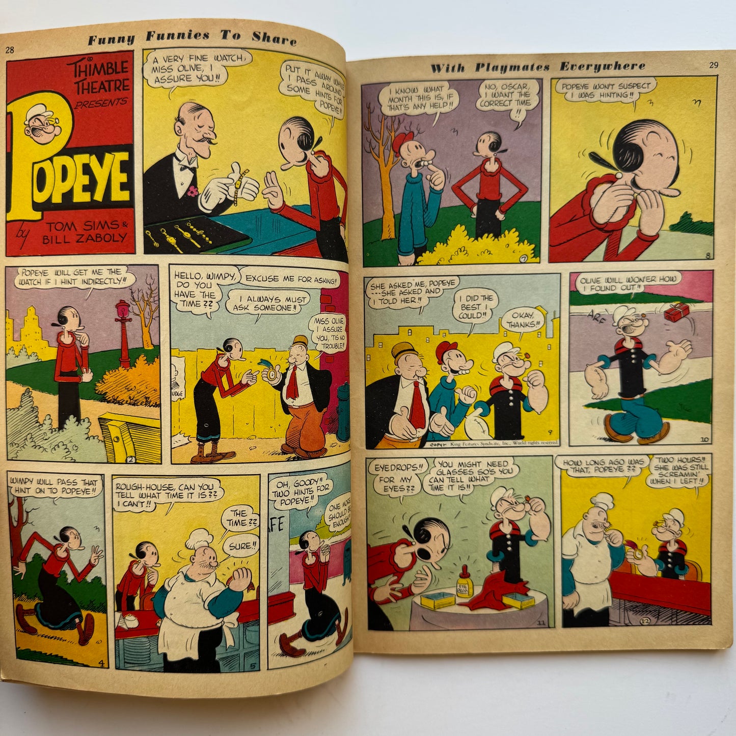 Children's Play Mate Magazine January 1959, Activities and Stories
