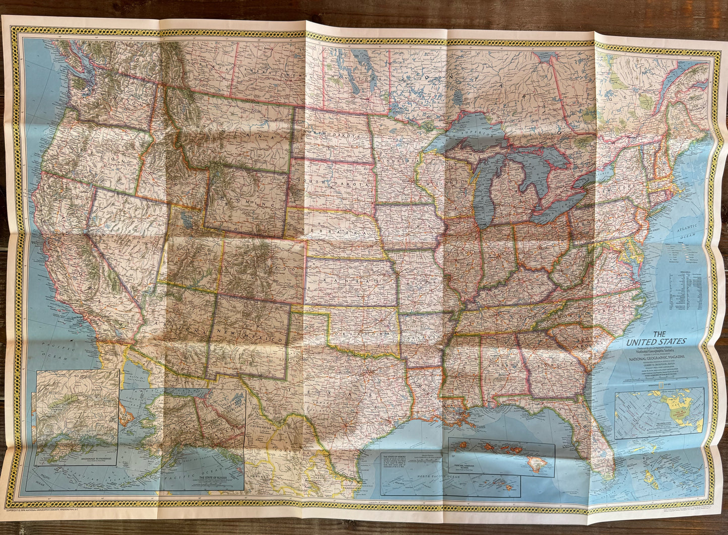 Vintage National Geographic Maps, Choose One