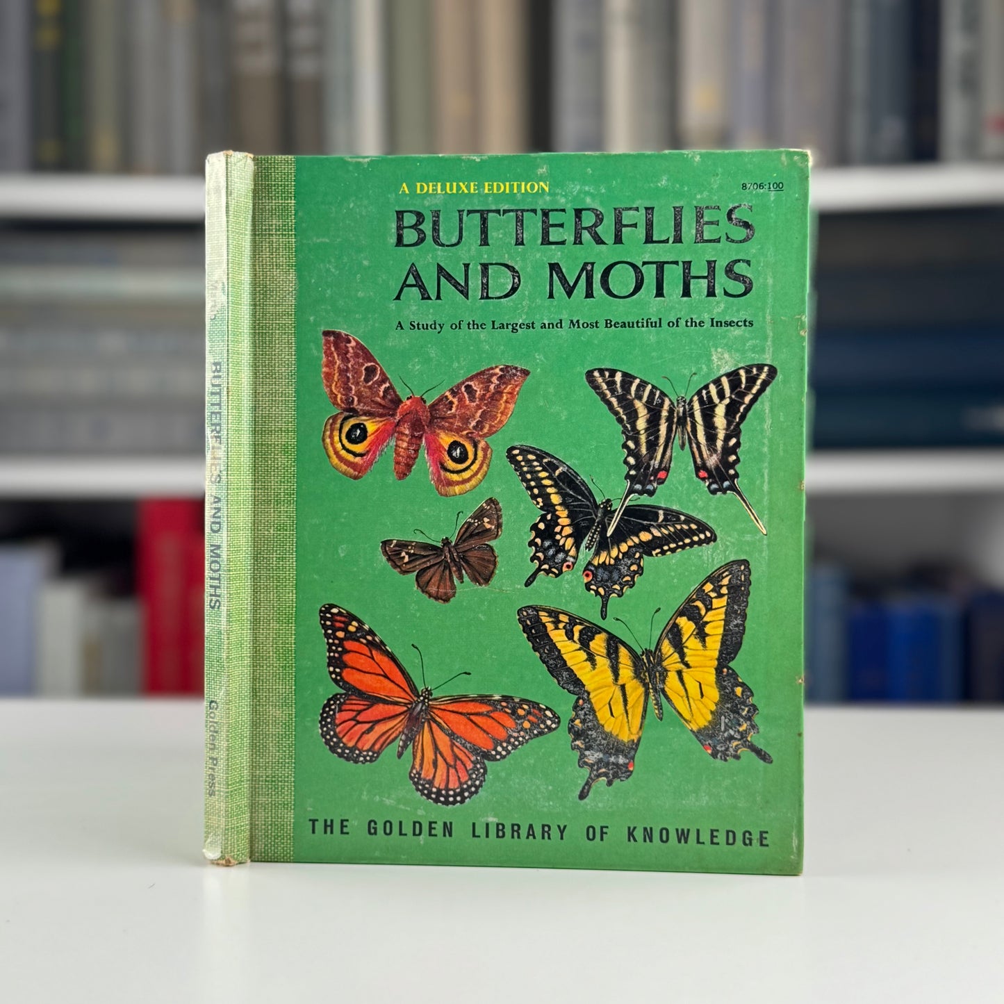 Butterflies and Moths, A Deluxe Edition, Golden Library of Knowledge, 1958 Nature Study Hardcover