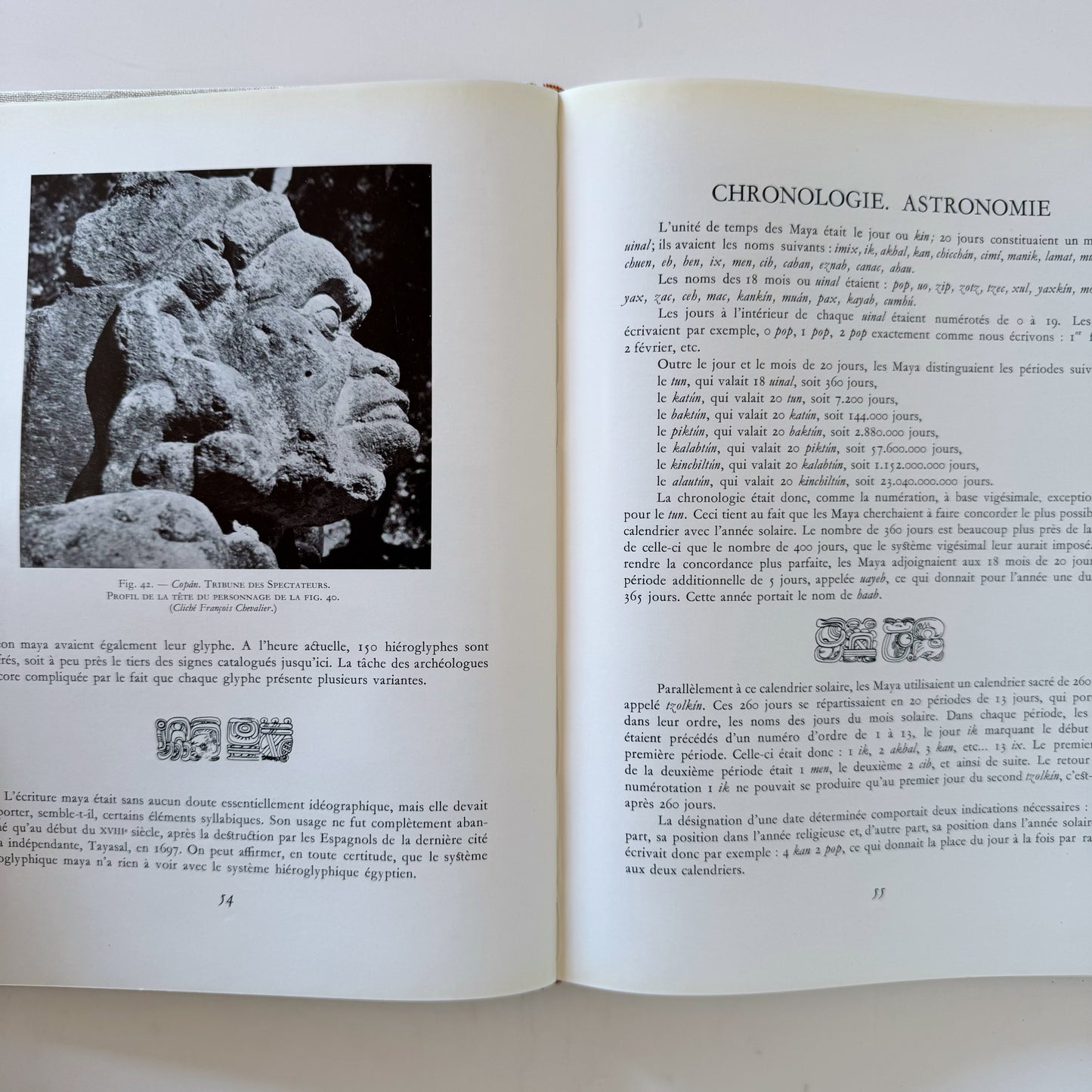 Cites Maya, French Language 1954 Hardcover Book, Mayan Civilization