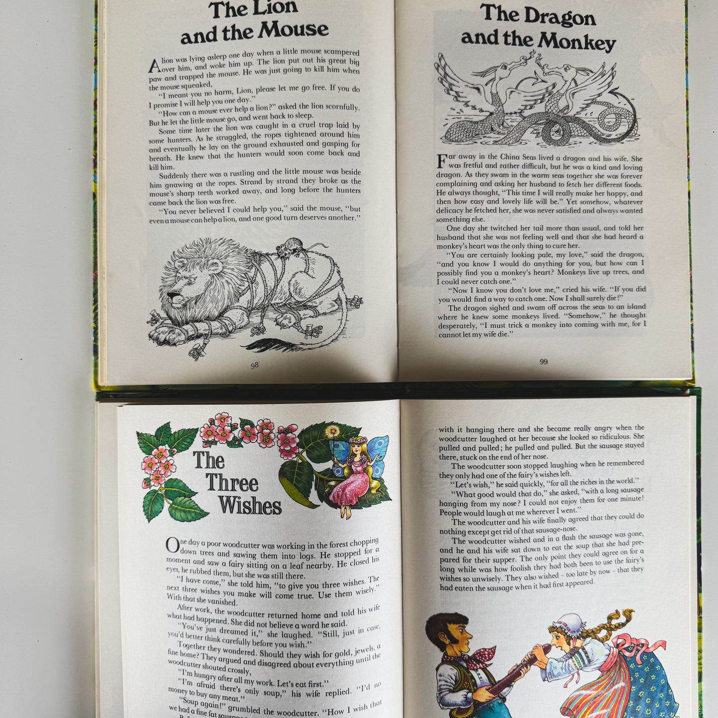 A Treasury Book of Animal Stories and Bedtime Stories, 1981-2 Hardcover Set of 2