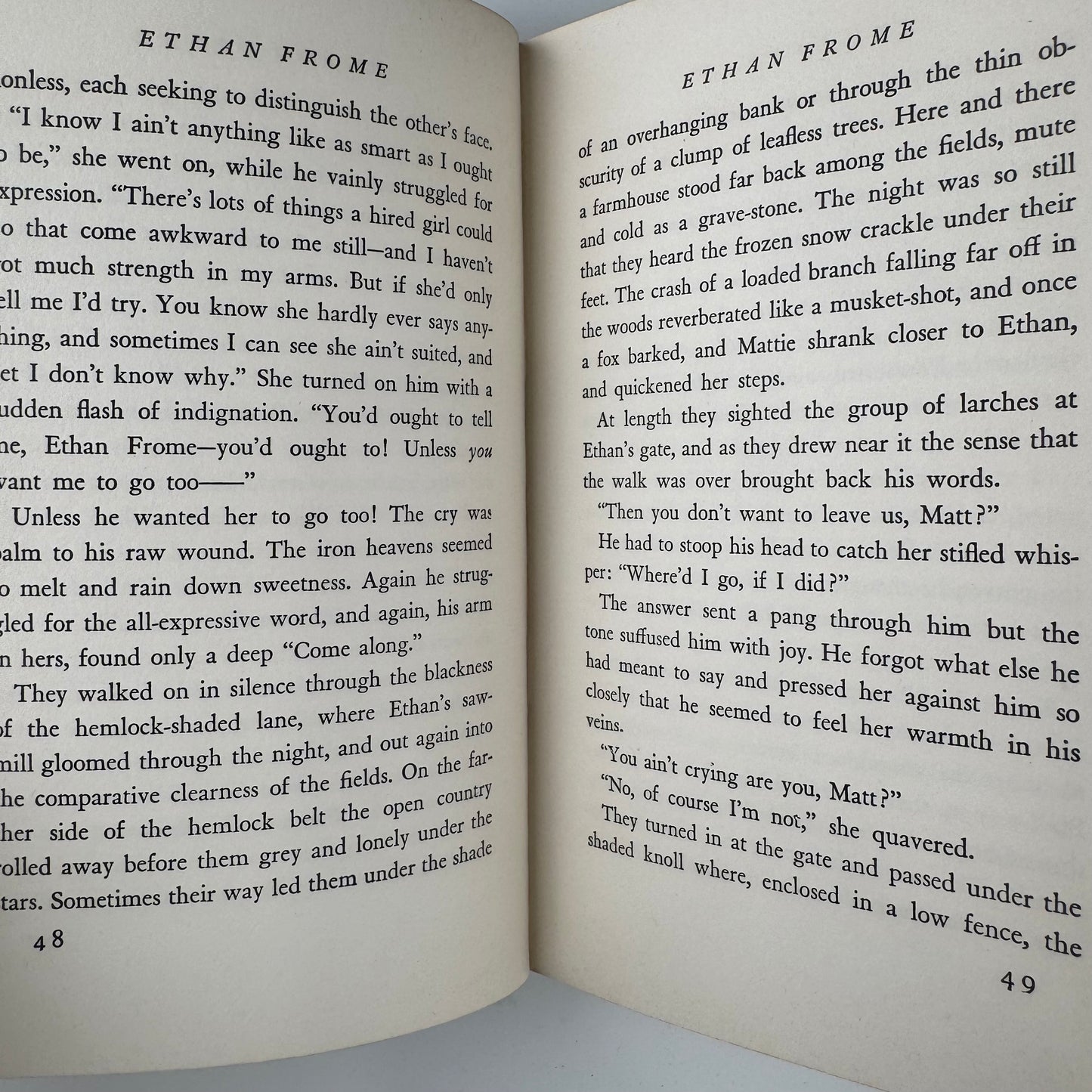 Ethan Frome, Edith Wharton, Modern Standard Authors Edition, 1939