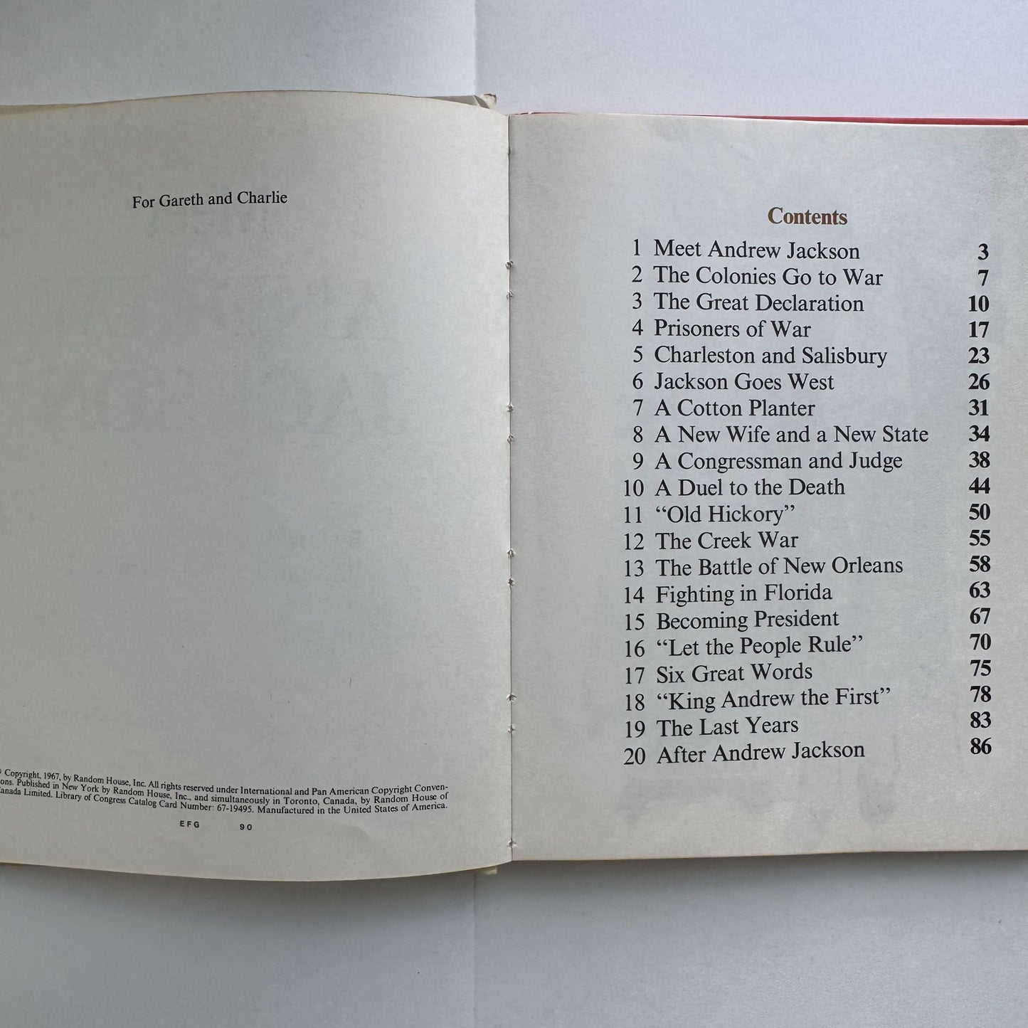 Meet Andrew Jackson, 1967 Step-Up Books Book Club Edition, Juvenile Biography