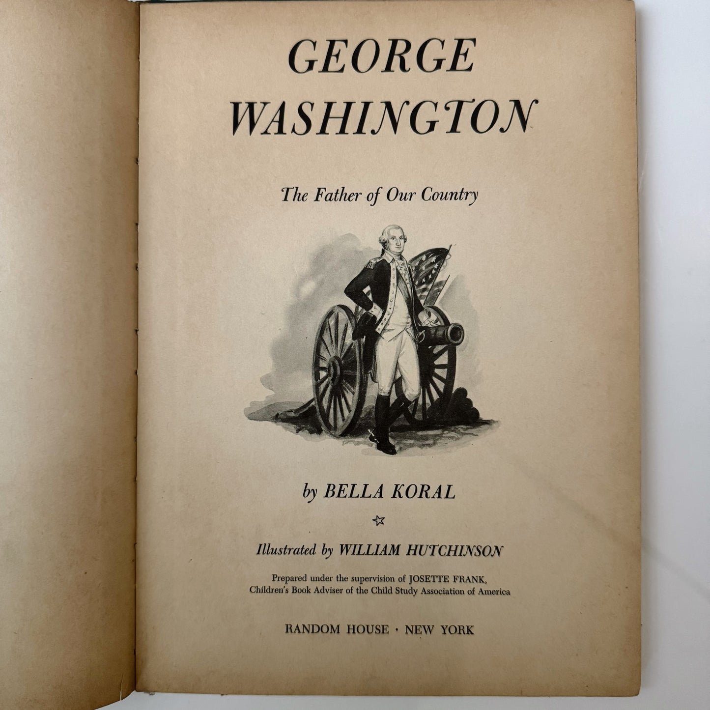 George Washington, 1954 Children's History Hardcover