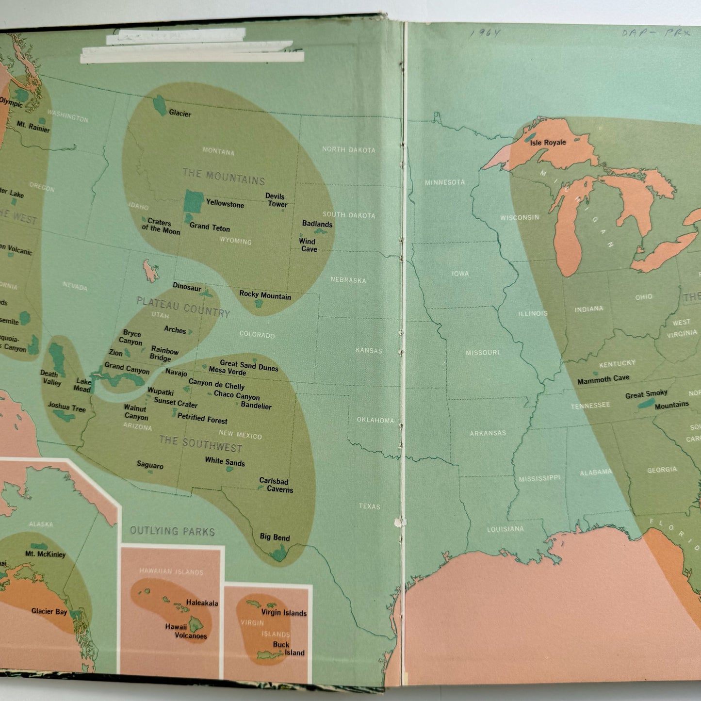 National Parks: A Guide to the National Parks and Monuments of the US, 1964 Illustrated Hardcover