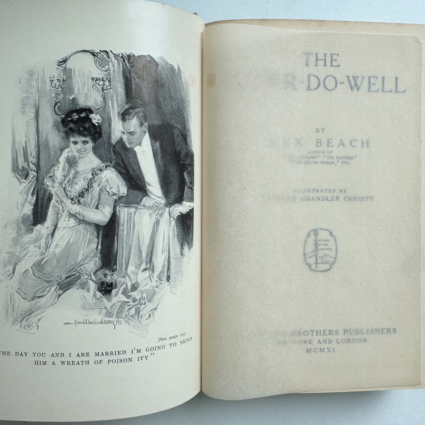The Ne'er-Do-Well, 1911, Rex Beach, Hardcover