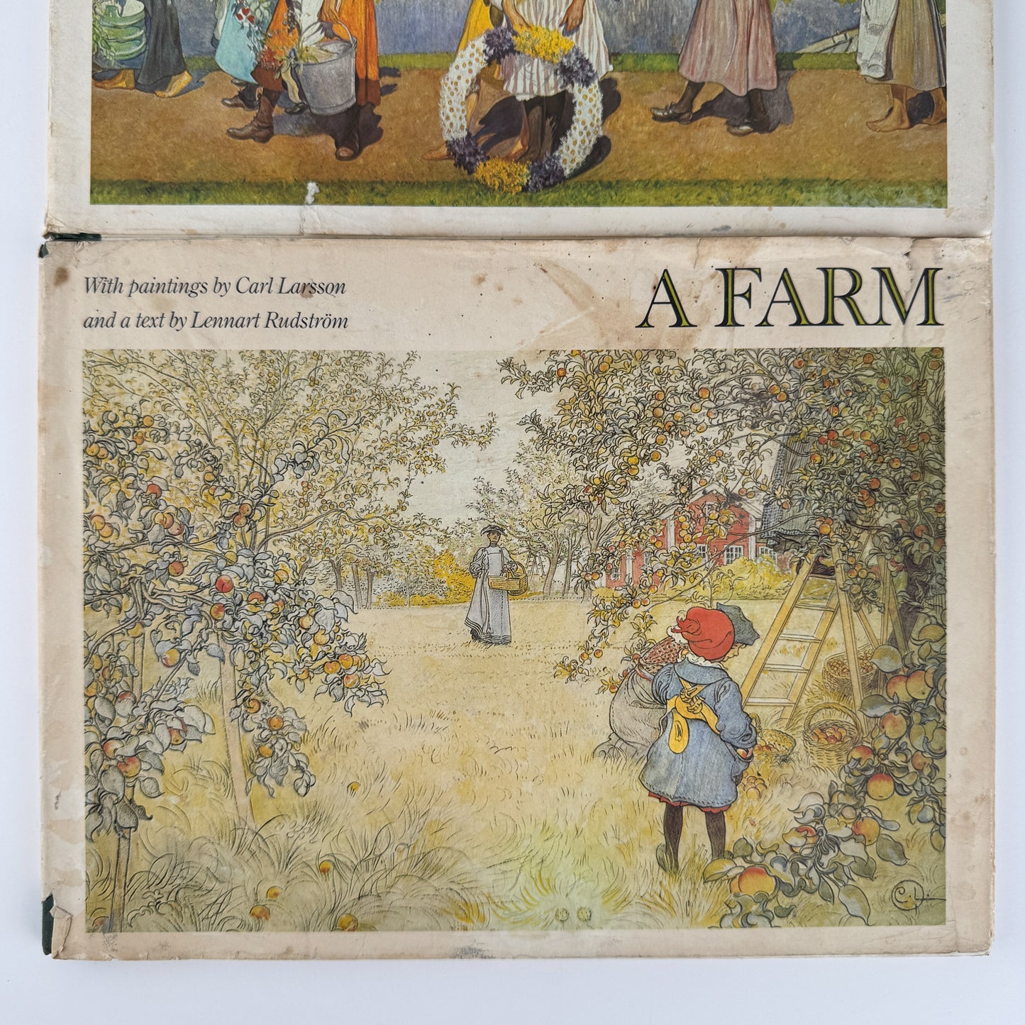 Set of 2 Carl Larrson Books: A Family and A Farm, Lennart Rudstrom, Vintage Hardcover