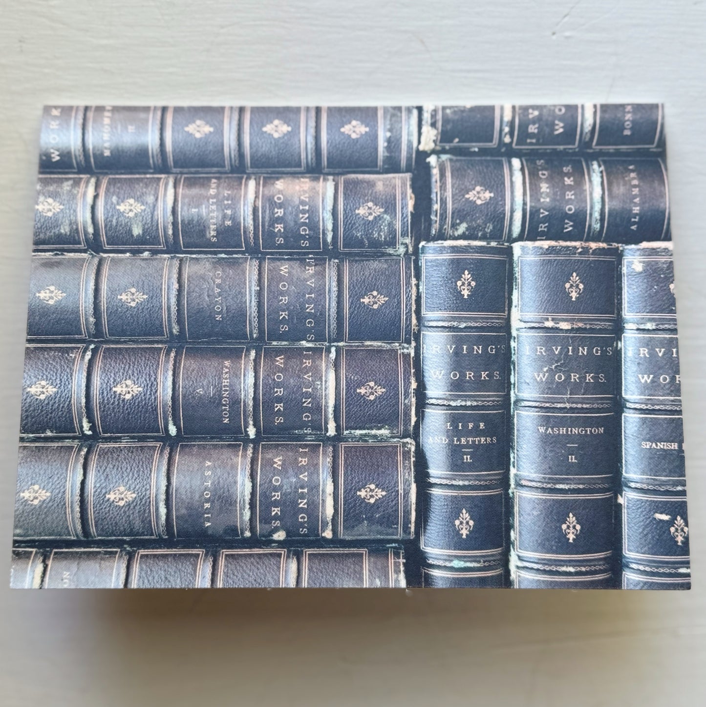 Pretty Old Books Folded Note Cards, 4 x 6 Cards with Envelopes
