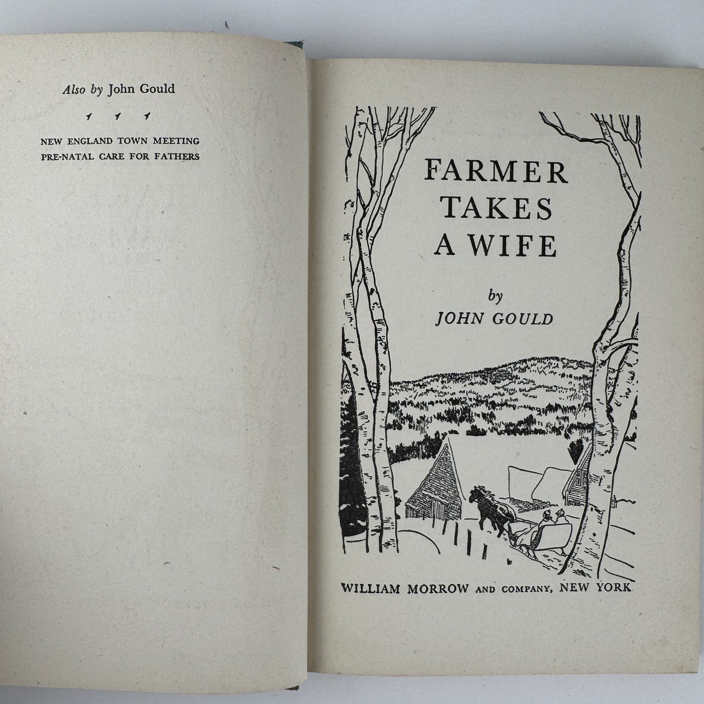 Farmer Takes A Wife, John Gould, 1946 Fourth Printing, Hardcover with DJ