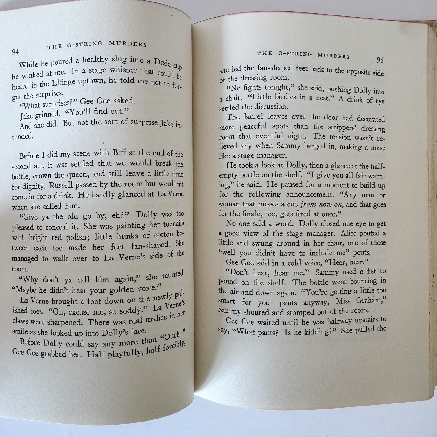 Lady of Burlesque, 1943, The G-Strong Murders Hardcover