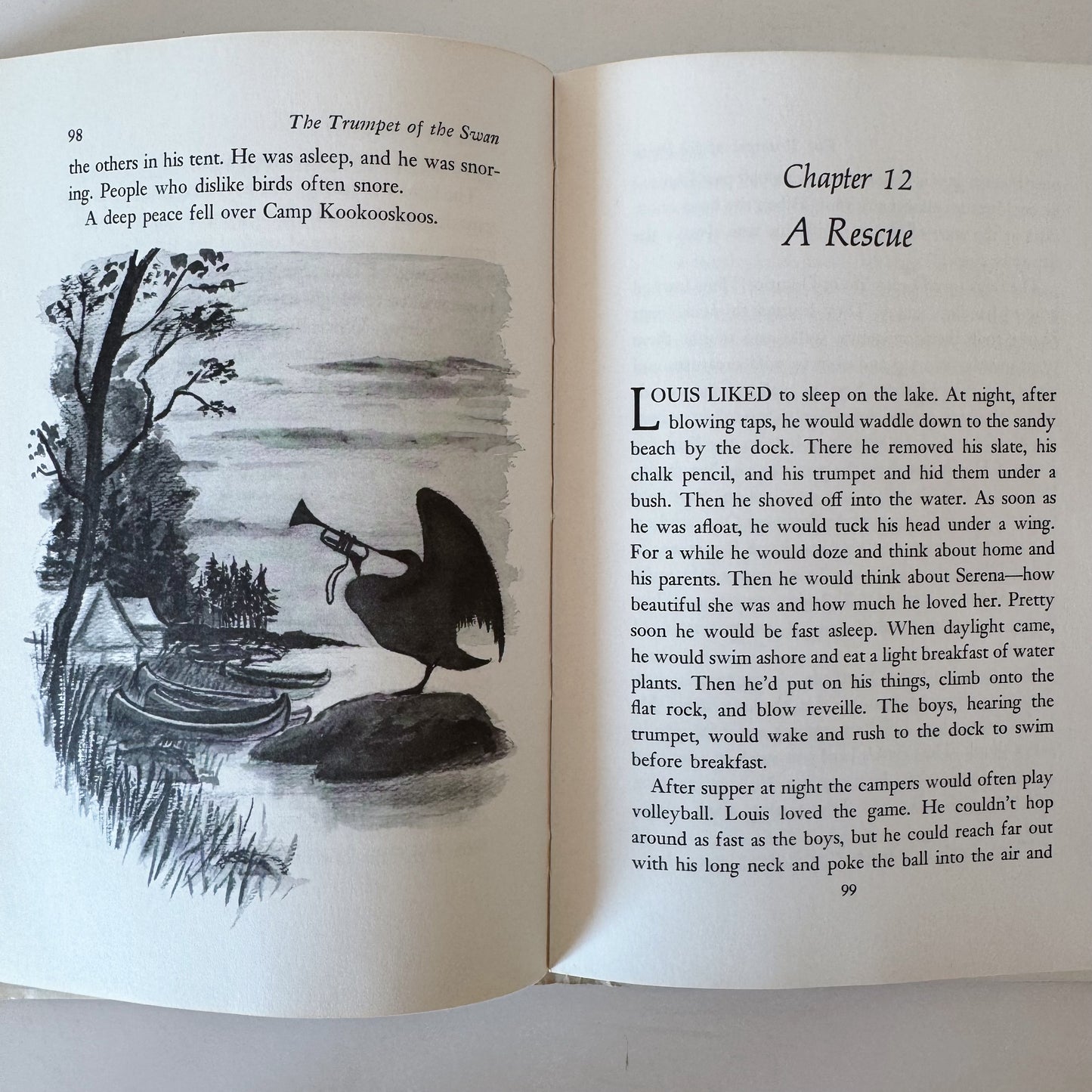 The Trumpet of the Swan, E.B. White, Hardcover 1970