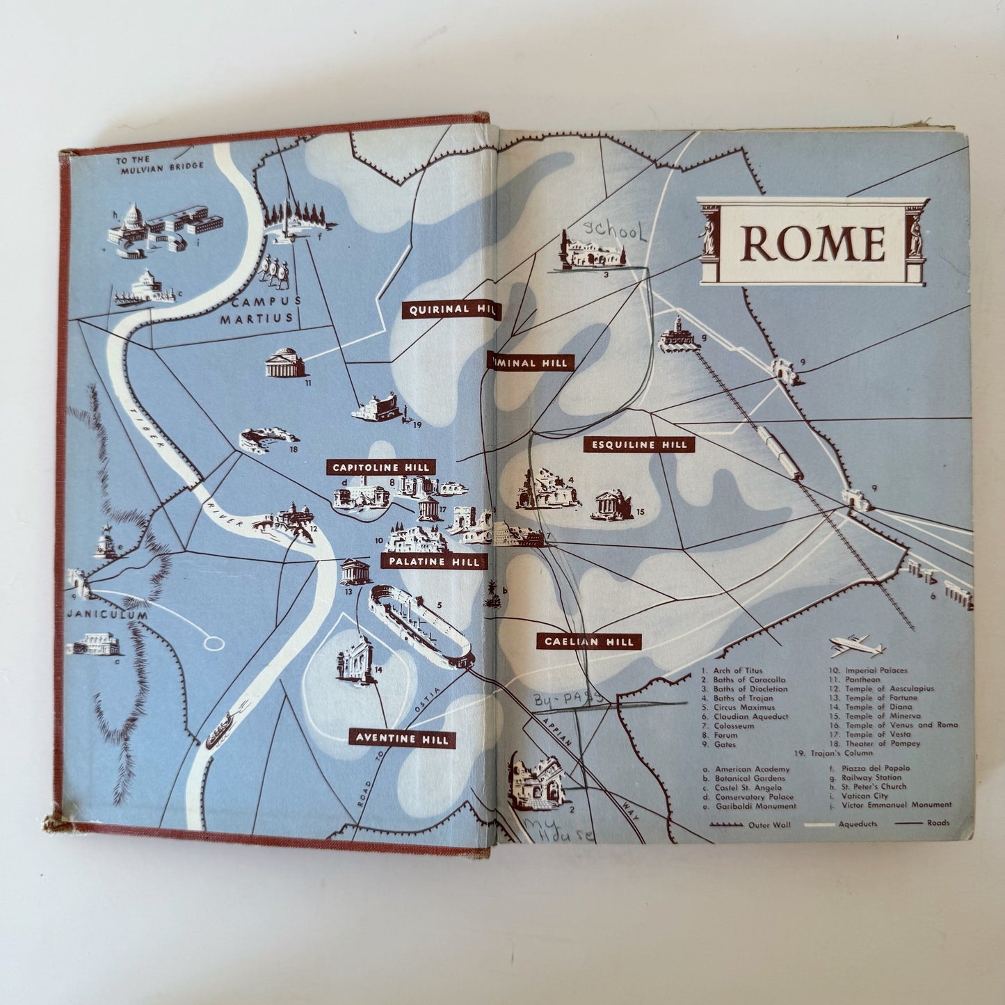 Using Latin, Book One, 1948 Mid Century School Book