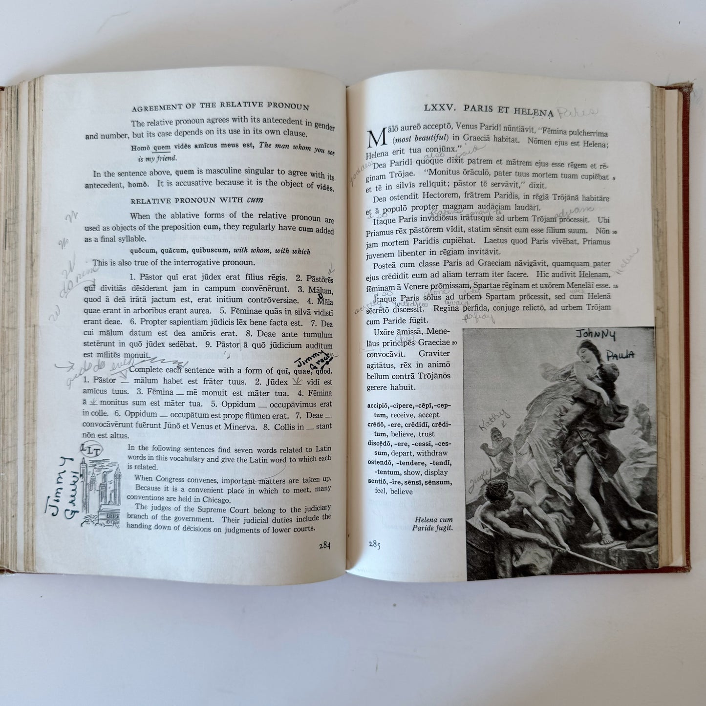Using Latin, Book One, 1948 Mid Century School Book