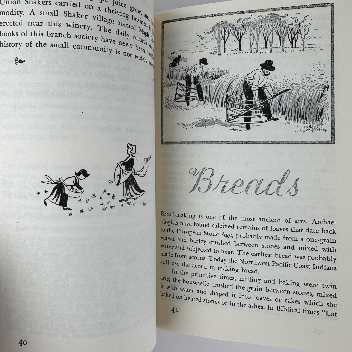 The Shaker Cook Book: Not By Bread Alone, Caroline Piercy, 1953 Vintage Hardcover