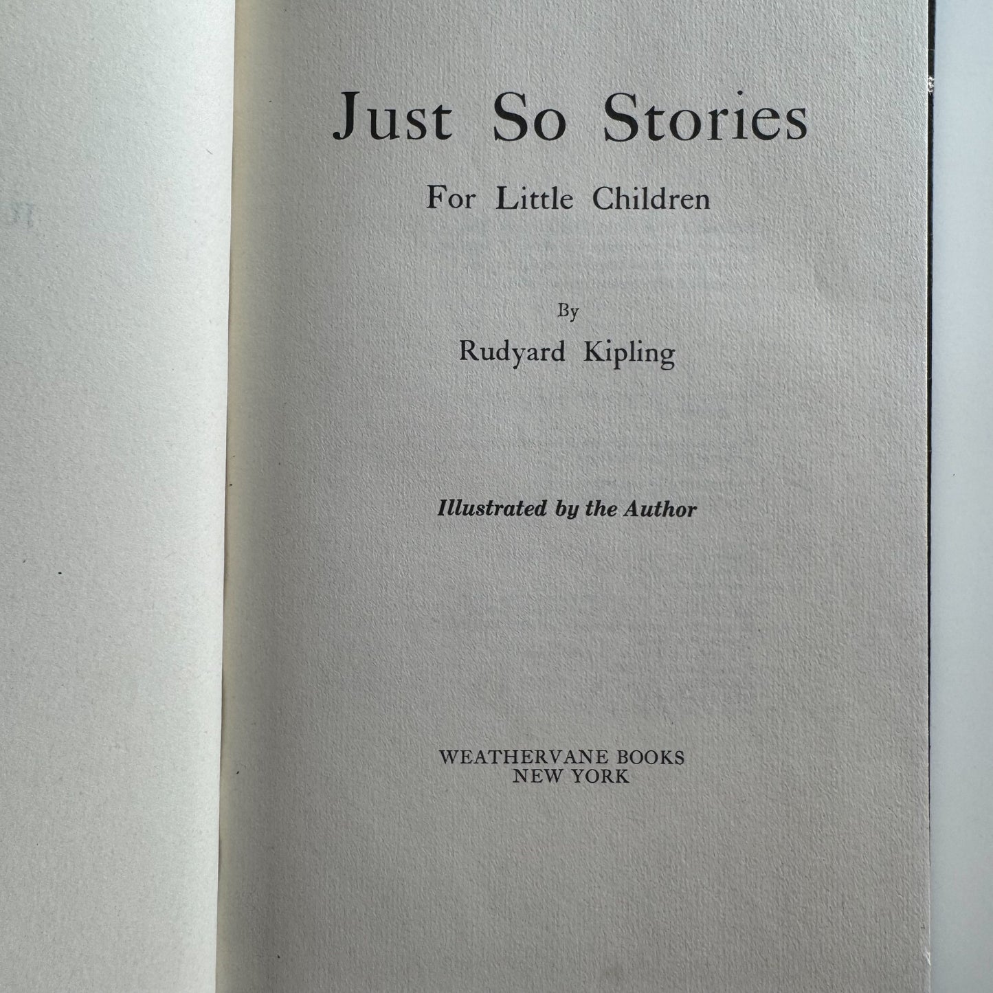 Just So Stories, Rudyard Kipling, 1978 Hardcover