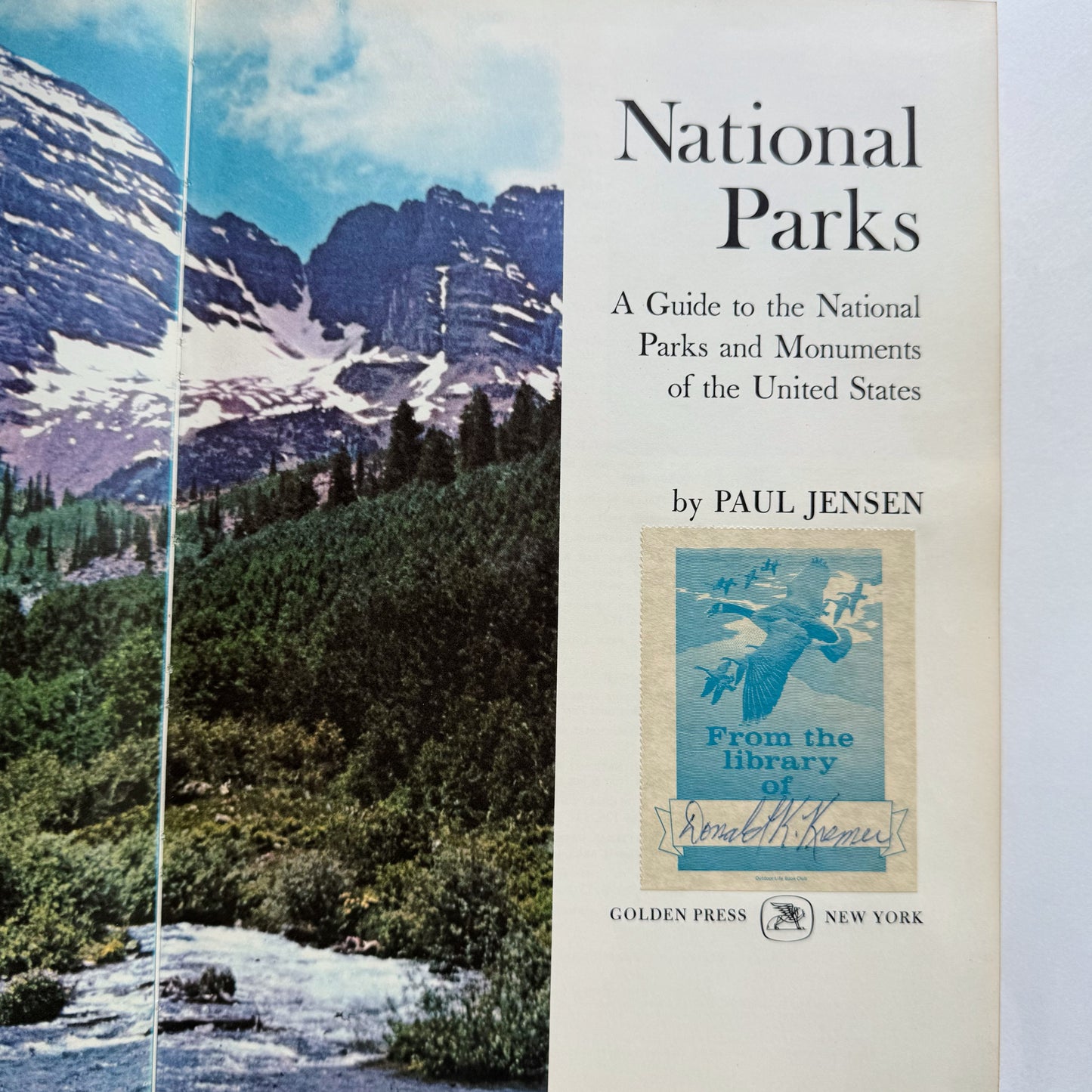 National Parks: A Guide to the National Parks and Monuments of the US, 1964 Illustrated Hardcover