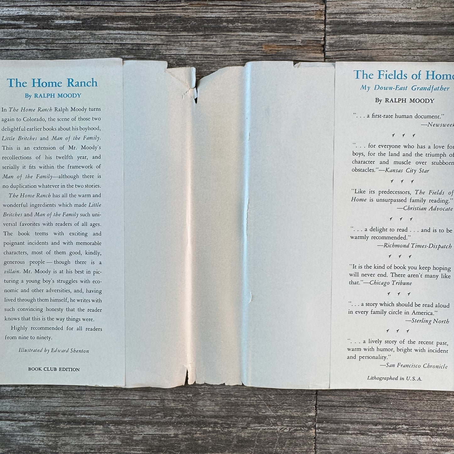 The Home Ranch, Ralph Moody, 1956
