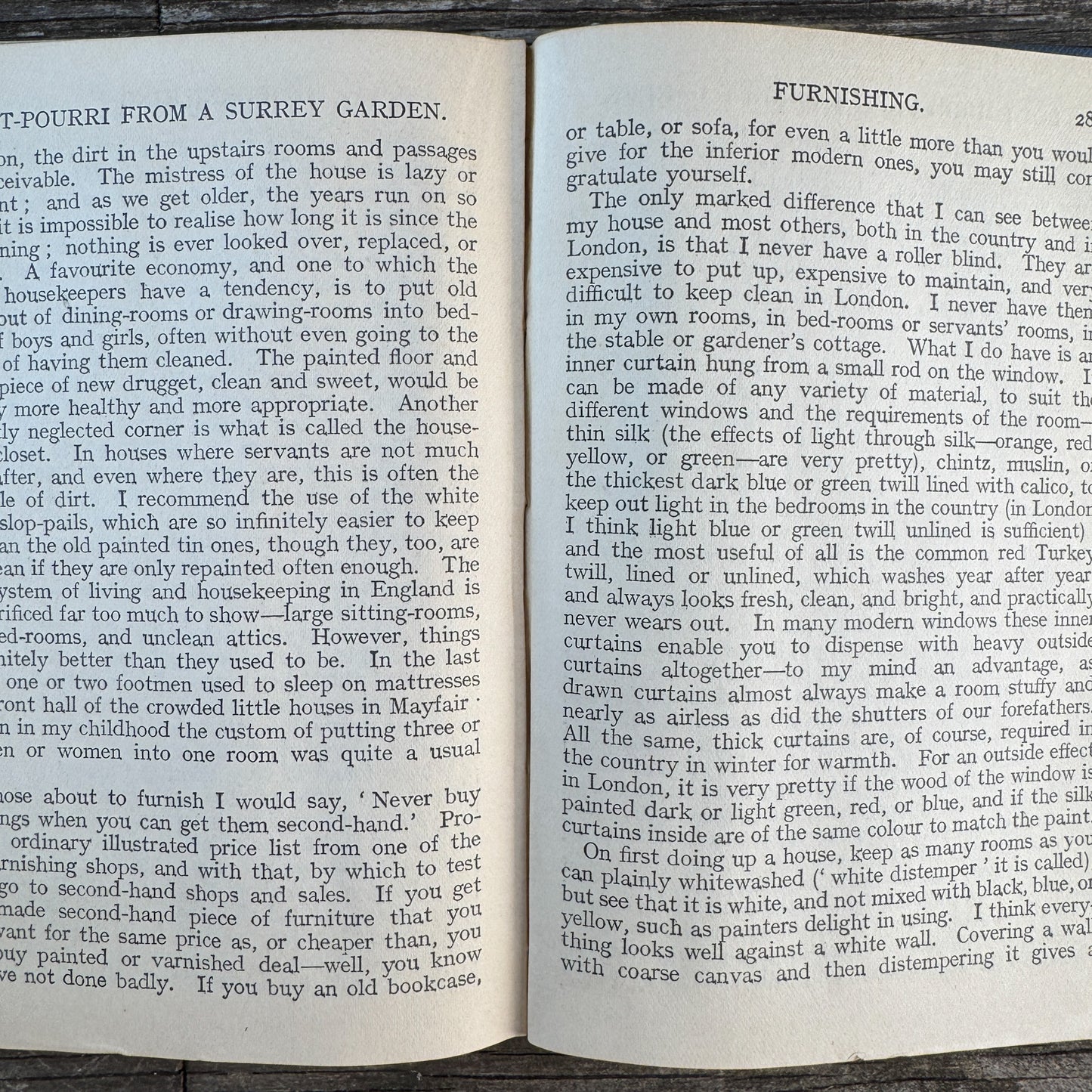 Pot-Pourri from a Surrey Garden, Mrs. C. W. Earle, Decorative Blue Hardcover