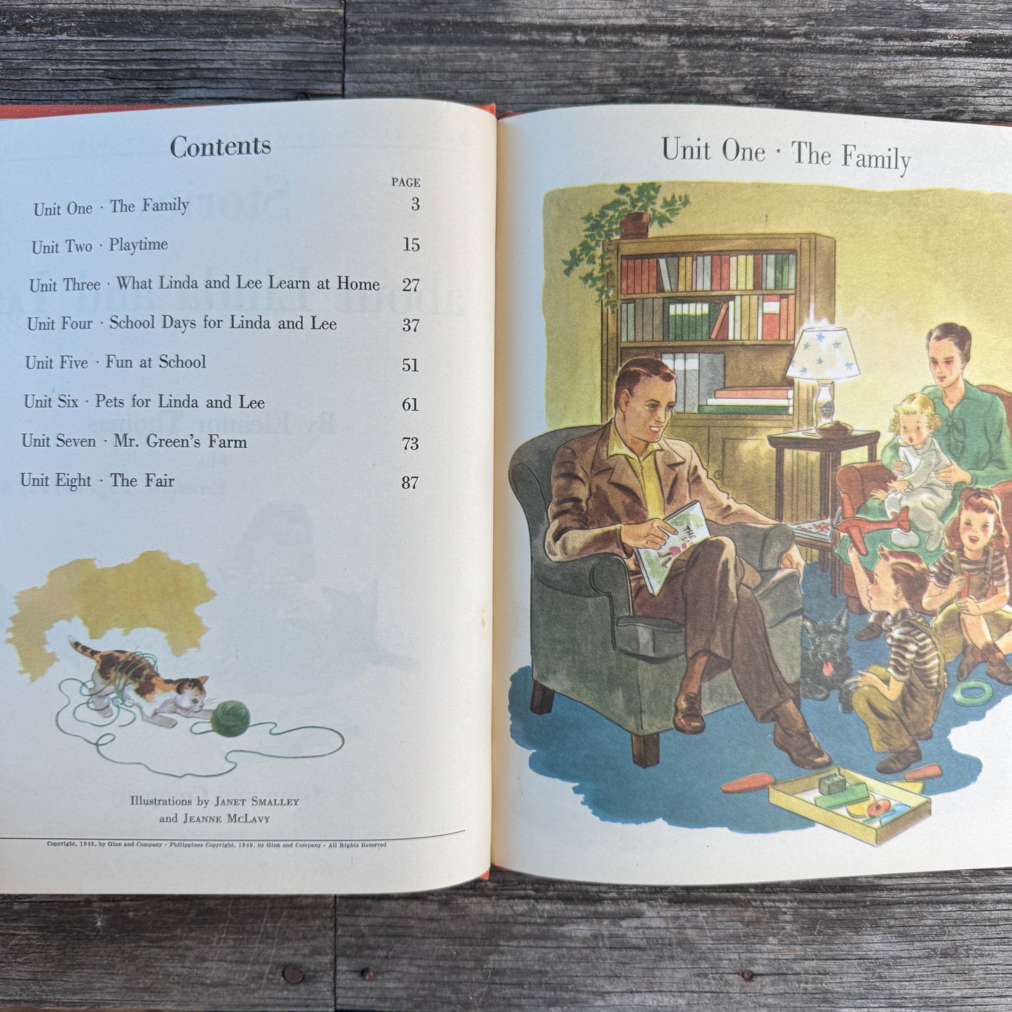 Stories About Linda and Lee, Ginn Reader, 1949