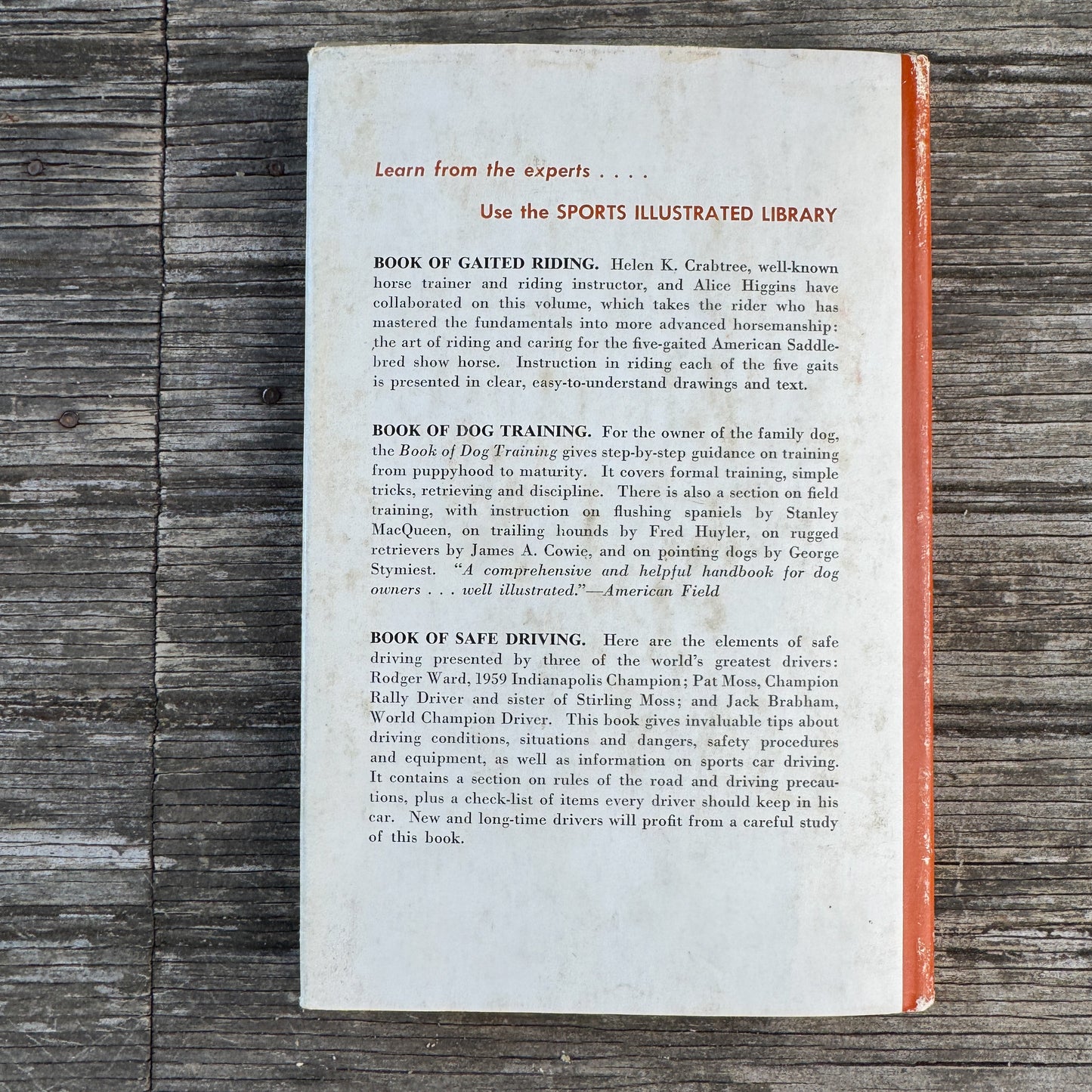 Sports Illustrated Book of Horseback Riding, Gordon Wright, 1960, Third Printing