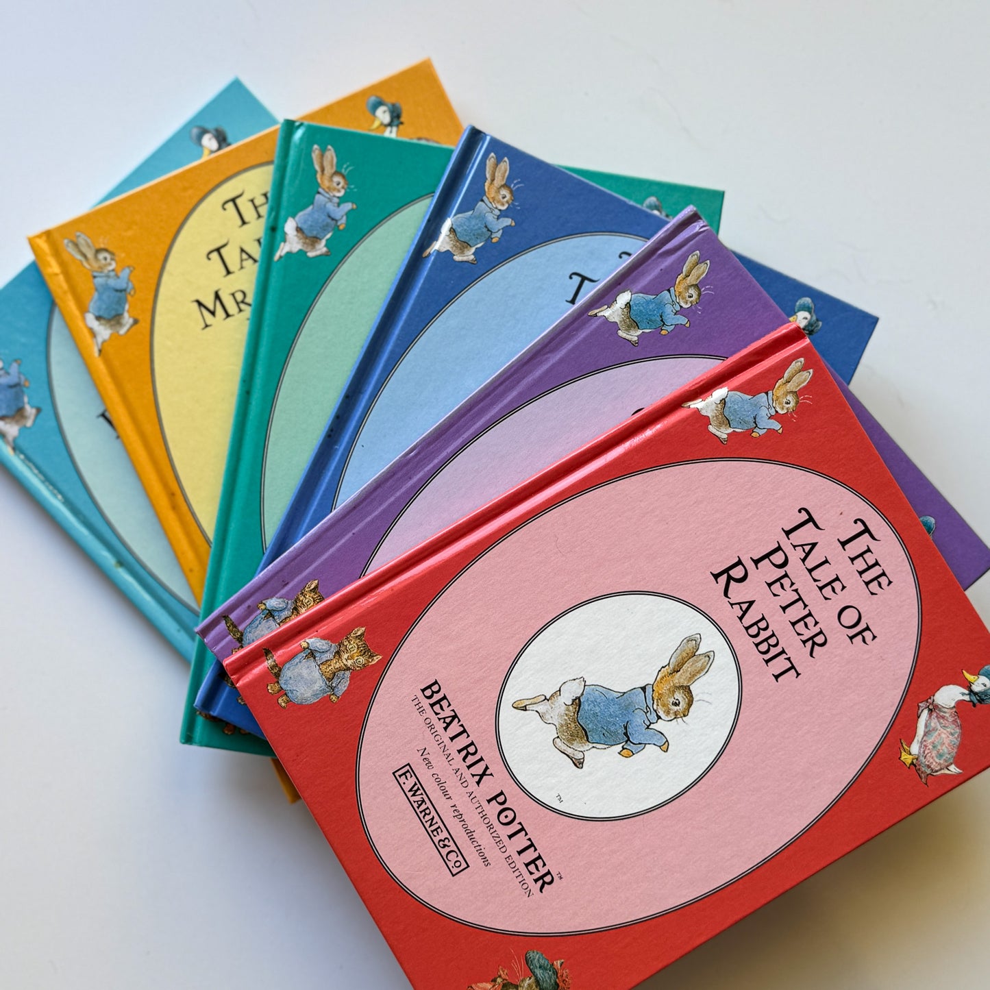 Beatrix Potter Book Set, Peter Rabbit, 1990s Set of 6