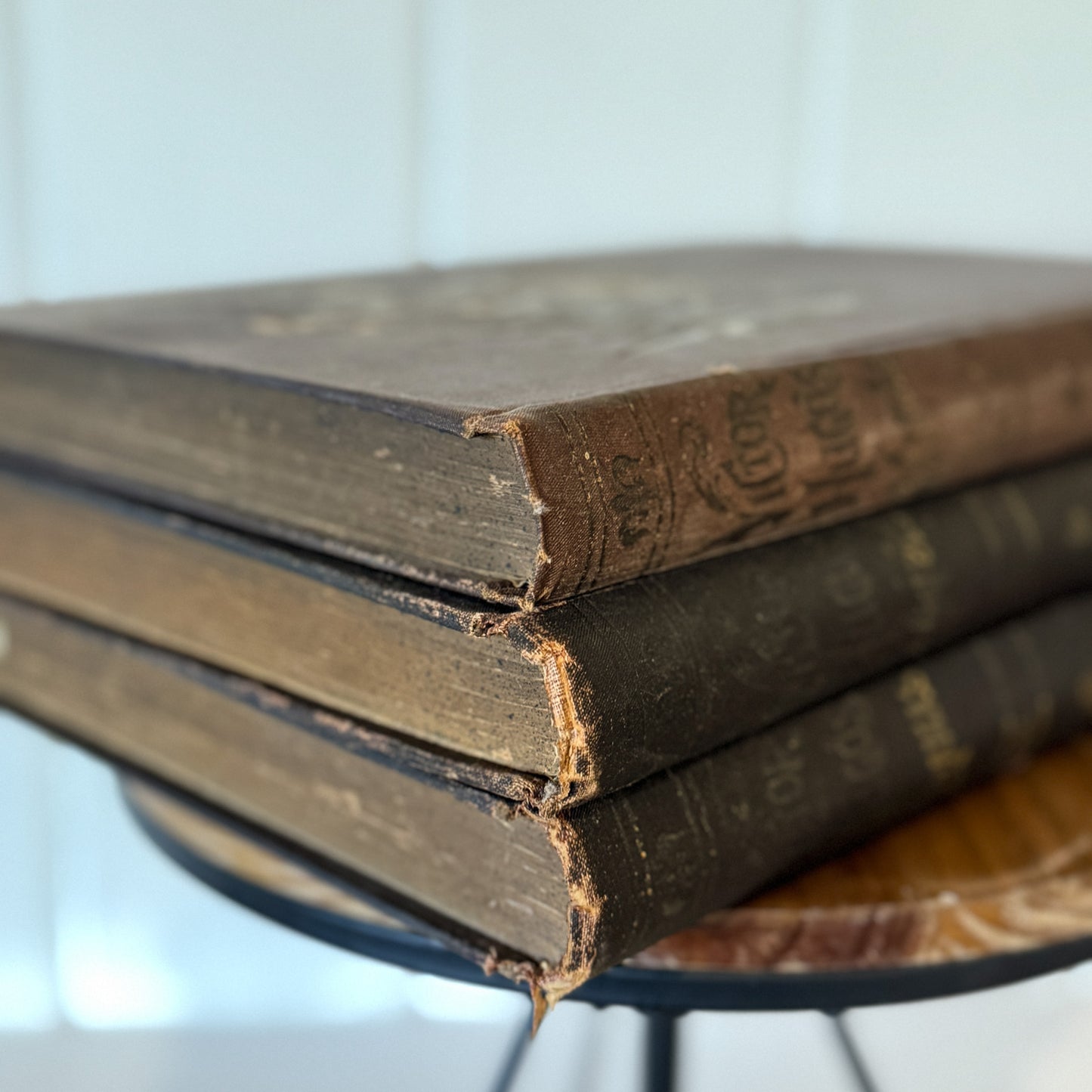 The Works of Victor Hugo, Illustrated, Partial Set, Antique Collier Brown Oversized Hardcovers