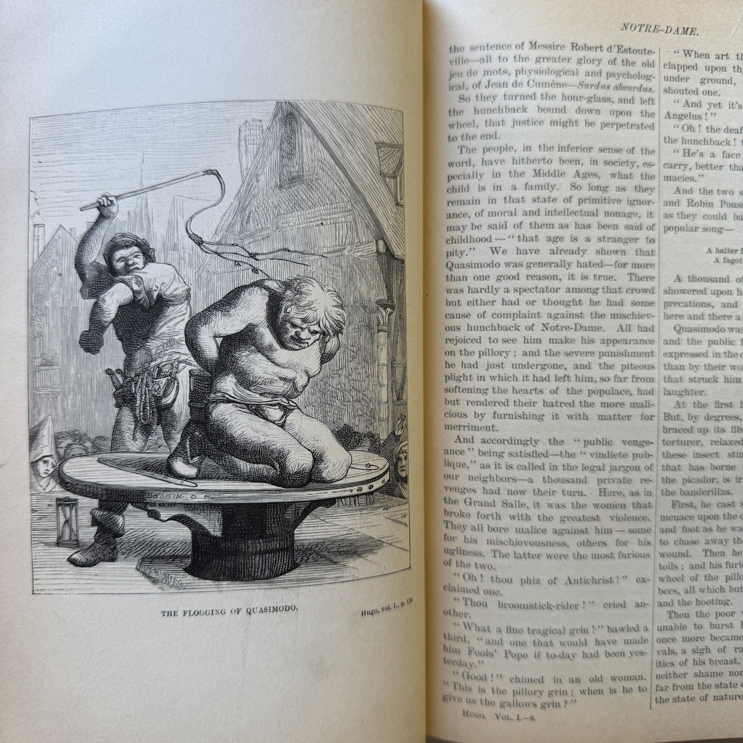 The Works of Victor Hugo, Illustrated, Partial Set, Antique Collier Brown Oversized Hardcovers