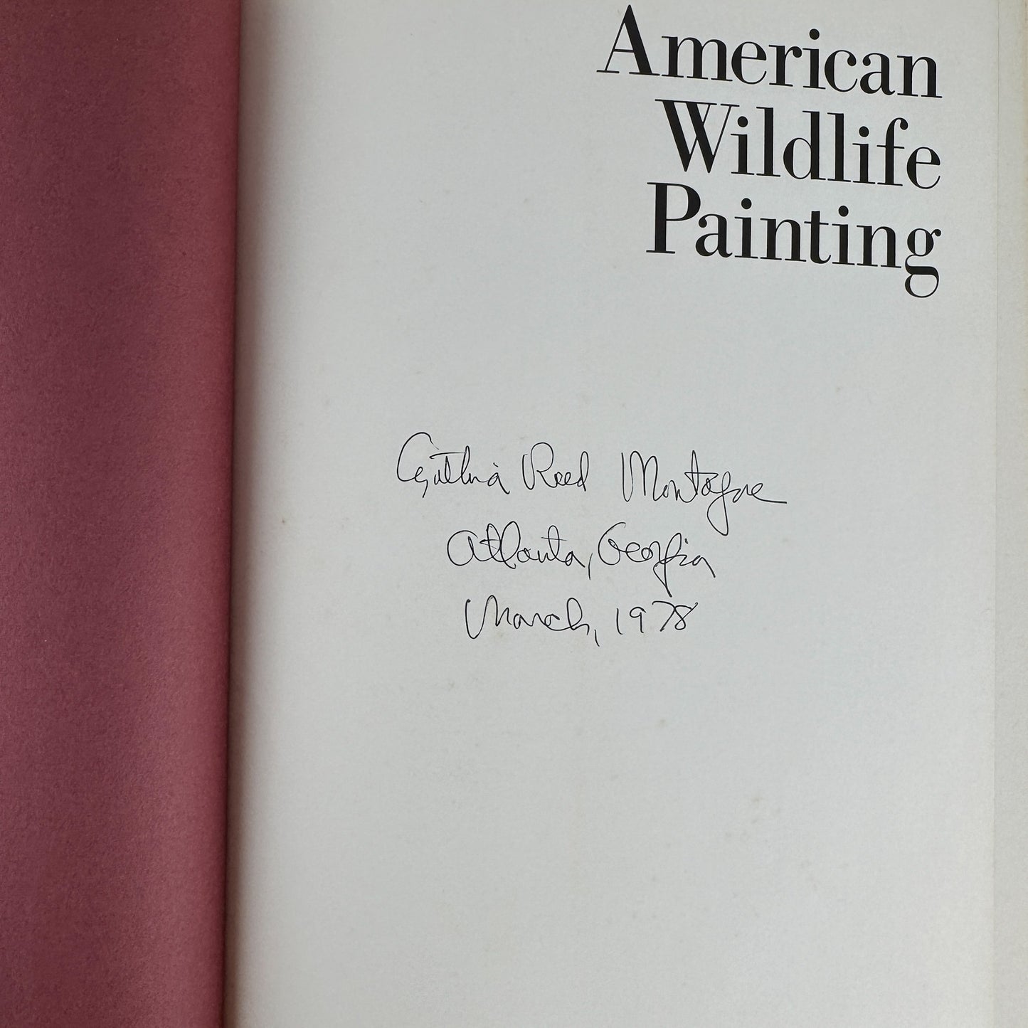 American Wildlife Painting, 1975, Fuertes, Audubon, Heade, Wilson, Thayer, Catesby