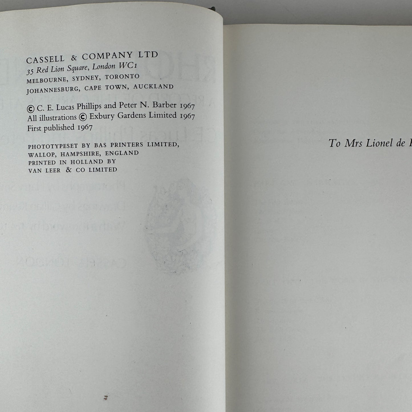 The Rothschild Rhododendrons: A Record of the Gardens at Exbury, 1967