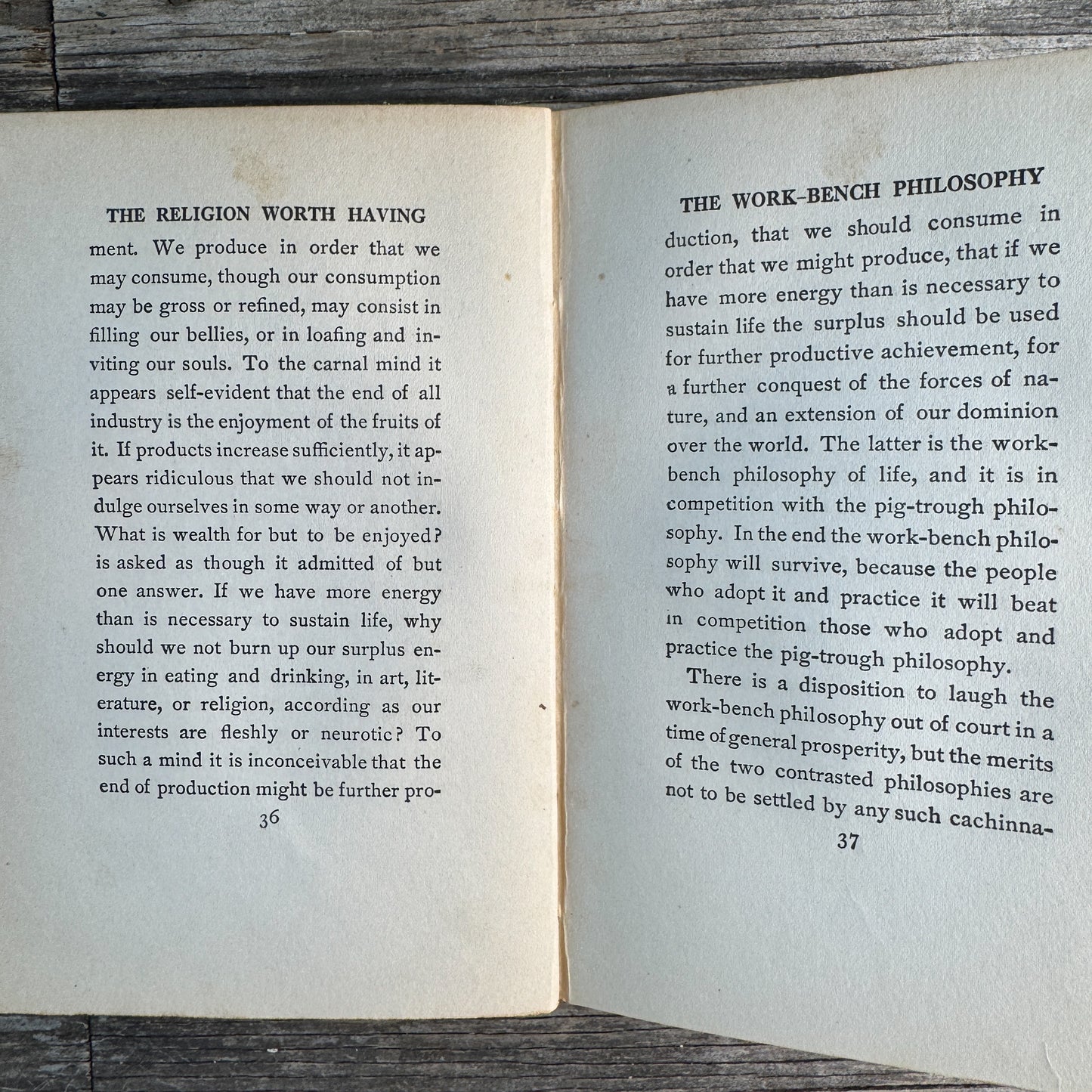 The Religion Worth Having, Thomas Nixon Carver, 1912
