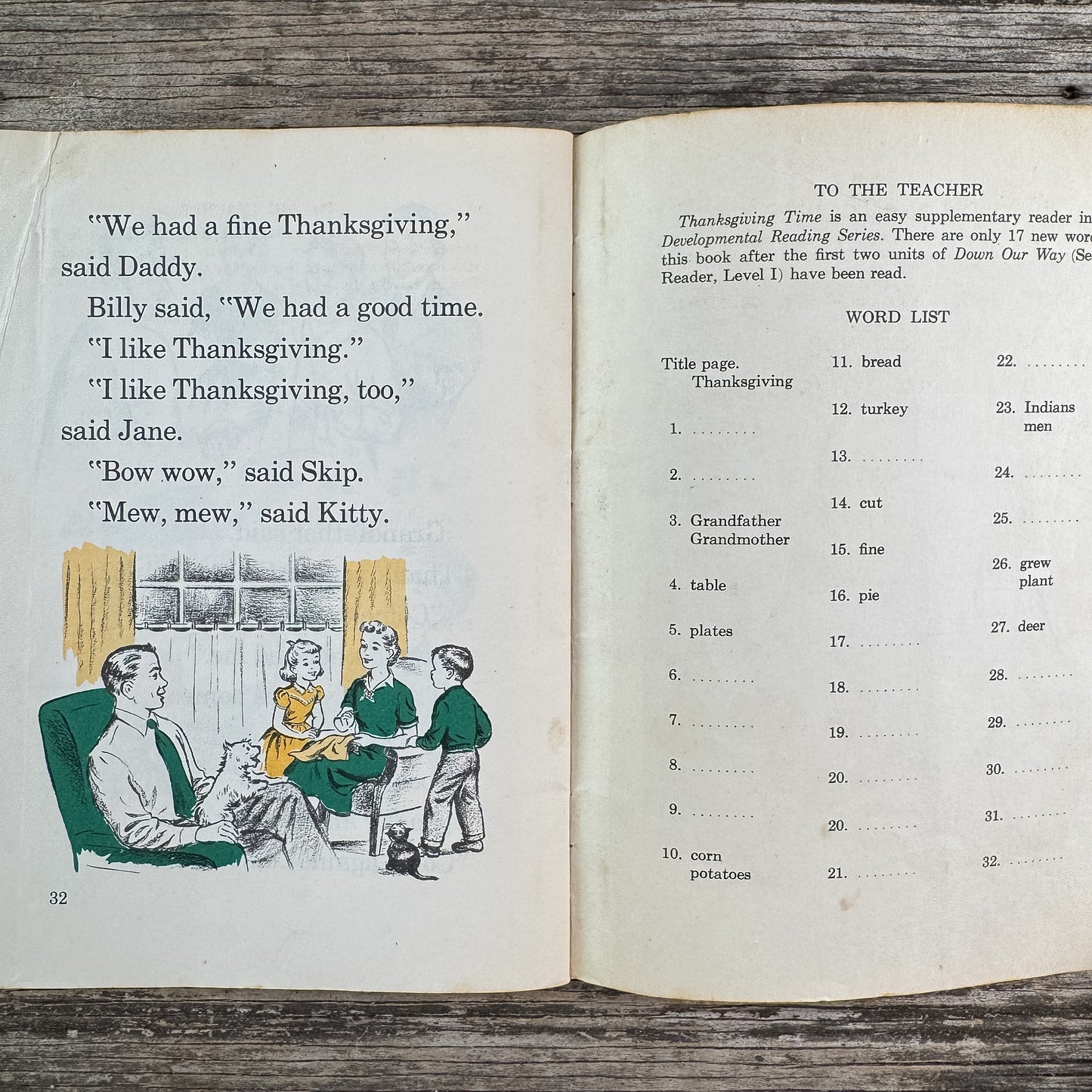 Thanksgiving Time, Esther M. Schenk, 1954