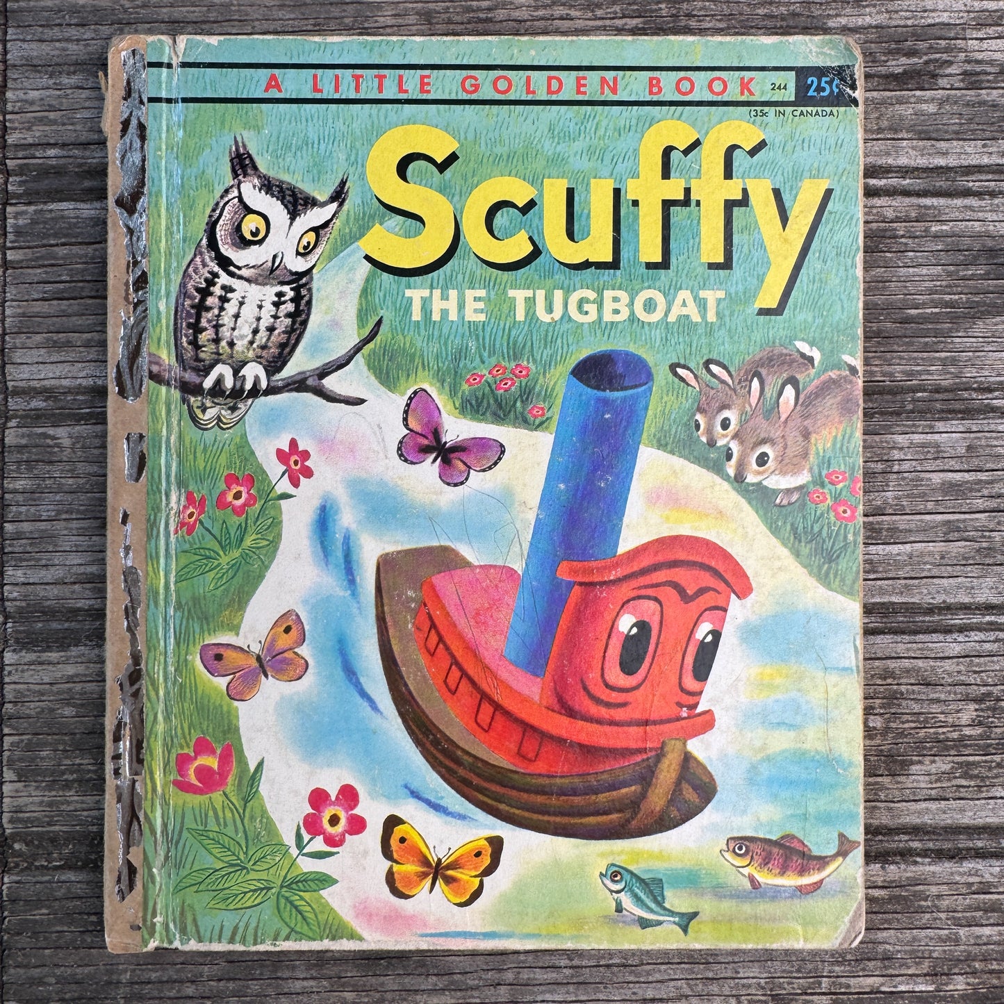 Scuffy the Tugboat, Little Golden Book, 1955 "A"