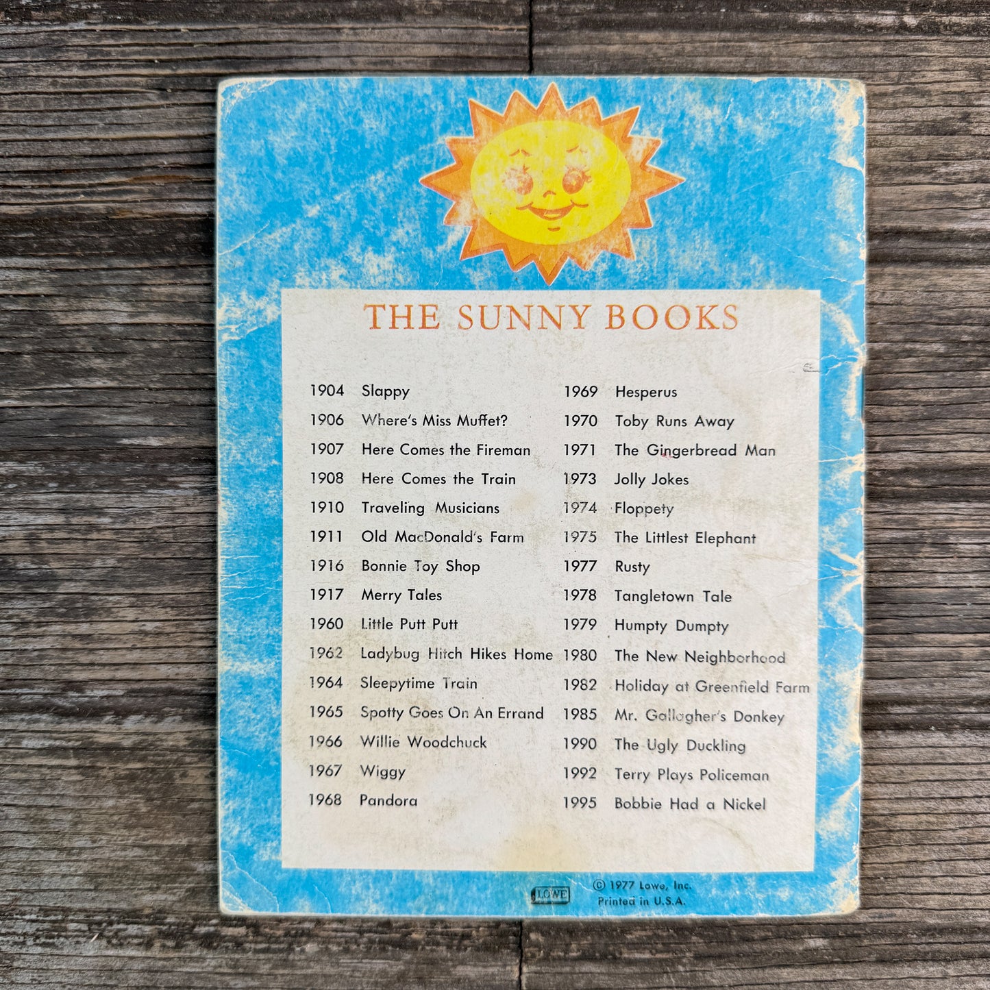 Rusty, A Sunny Book, Illustrated by Emmo, 1977
