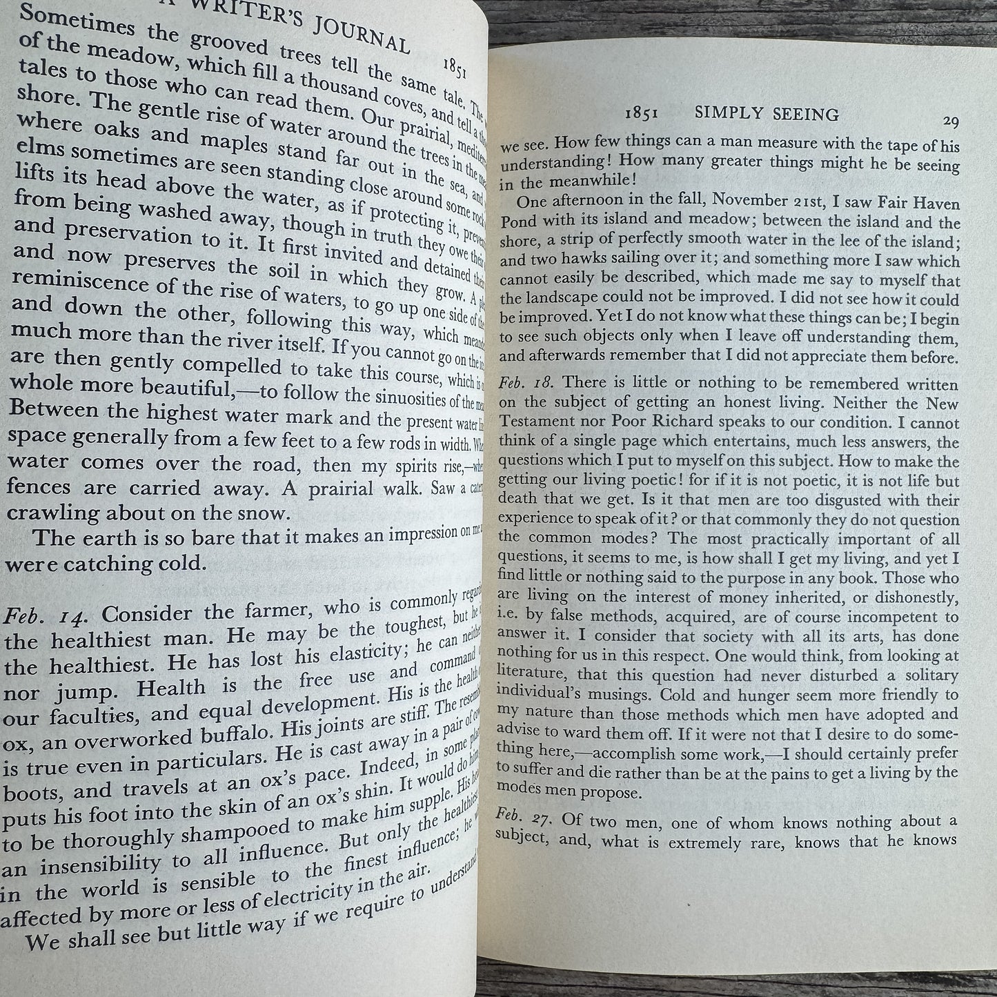 H. D. Thoreau, A Writer's Journal, Laurence Stapleton, 1960