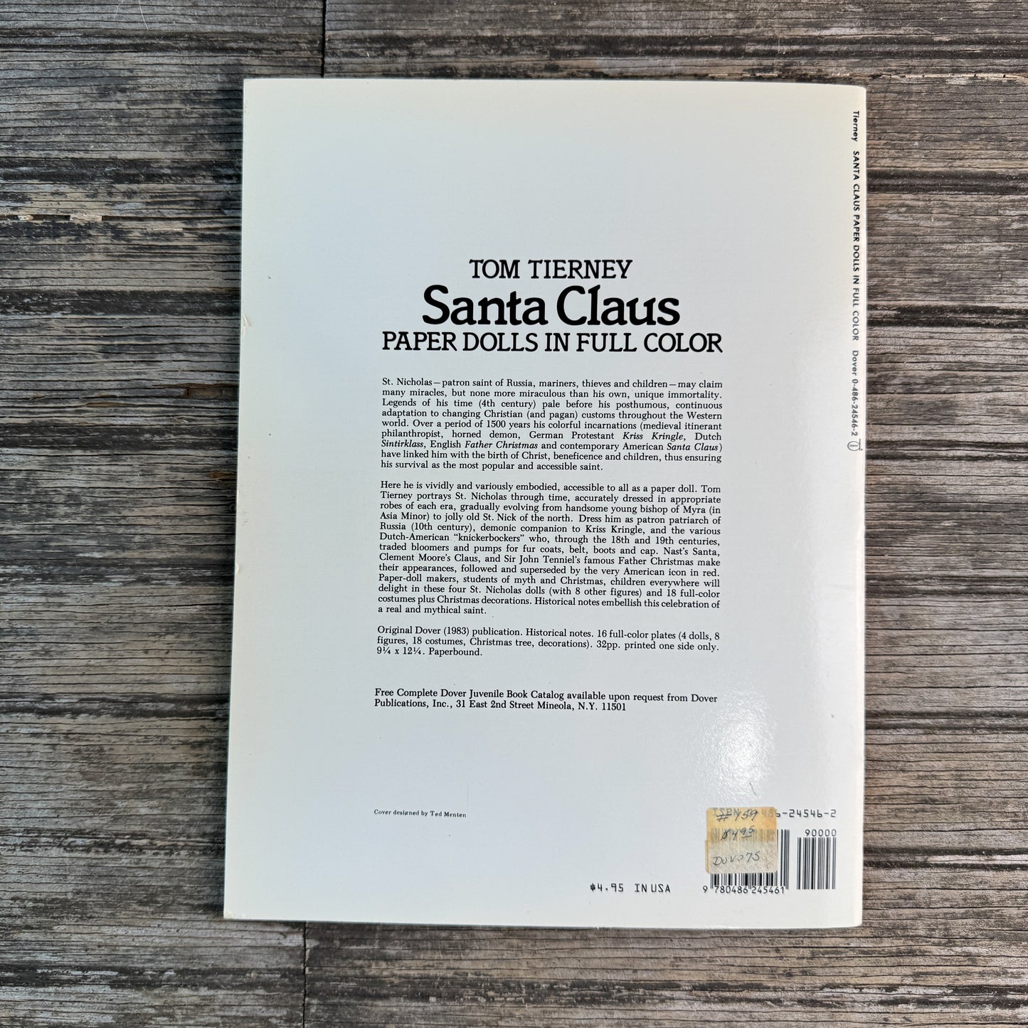 Tom Tierney's Santa Claus Paper Dolls in Full Color, 1983, Dover