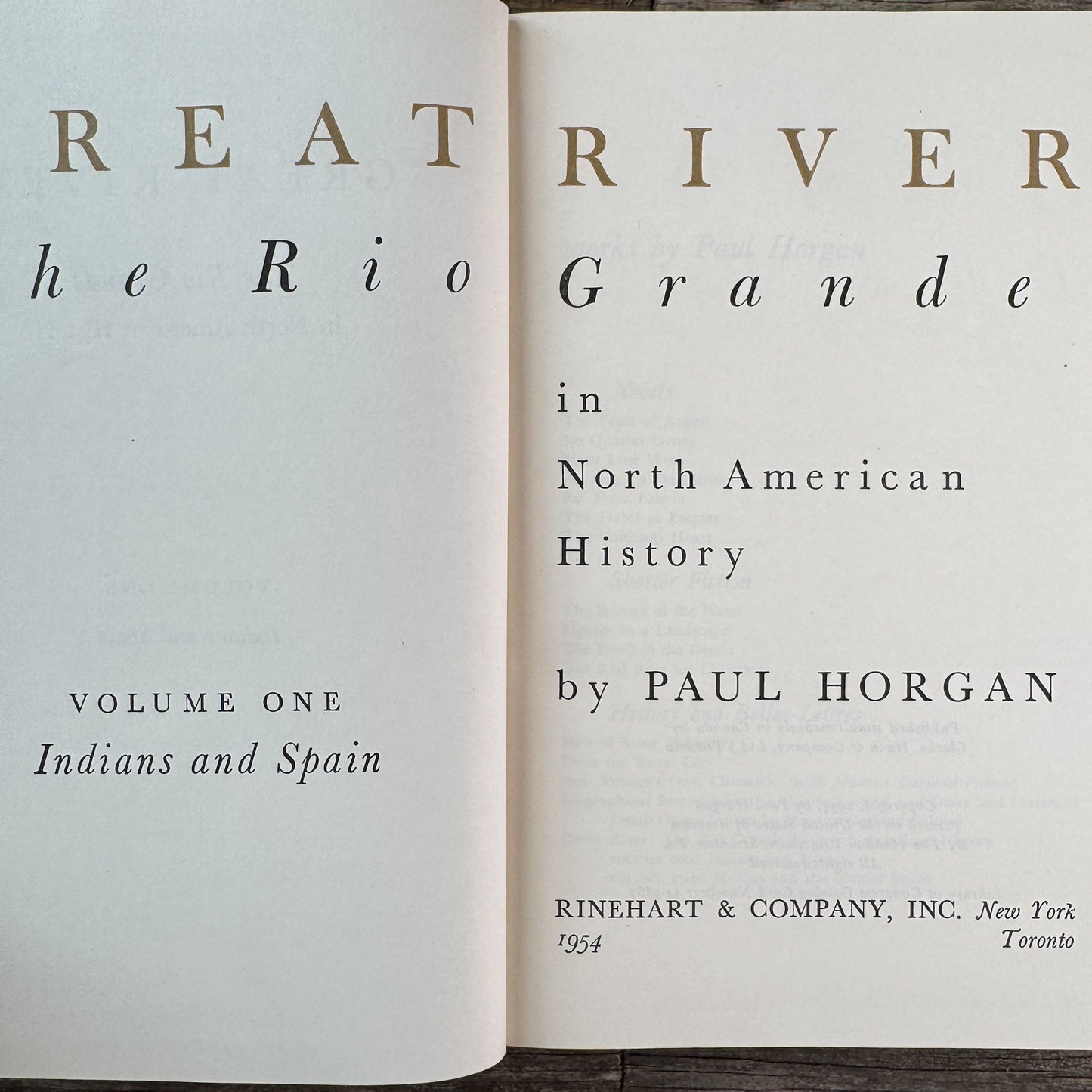 Great River: The Rio Grande, Paul Horan, 2 Volume Set in Slipcase