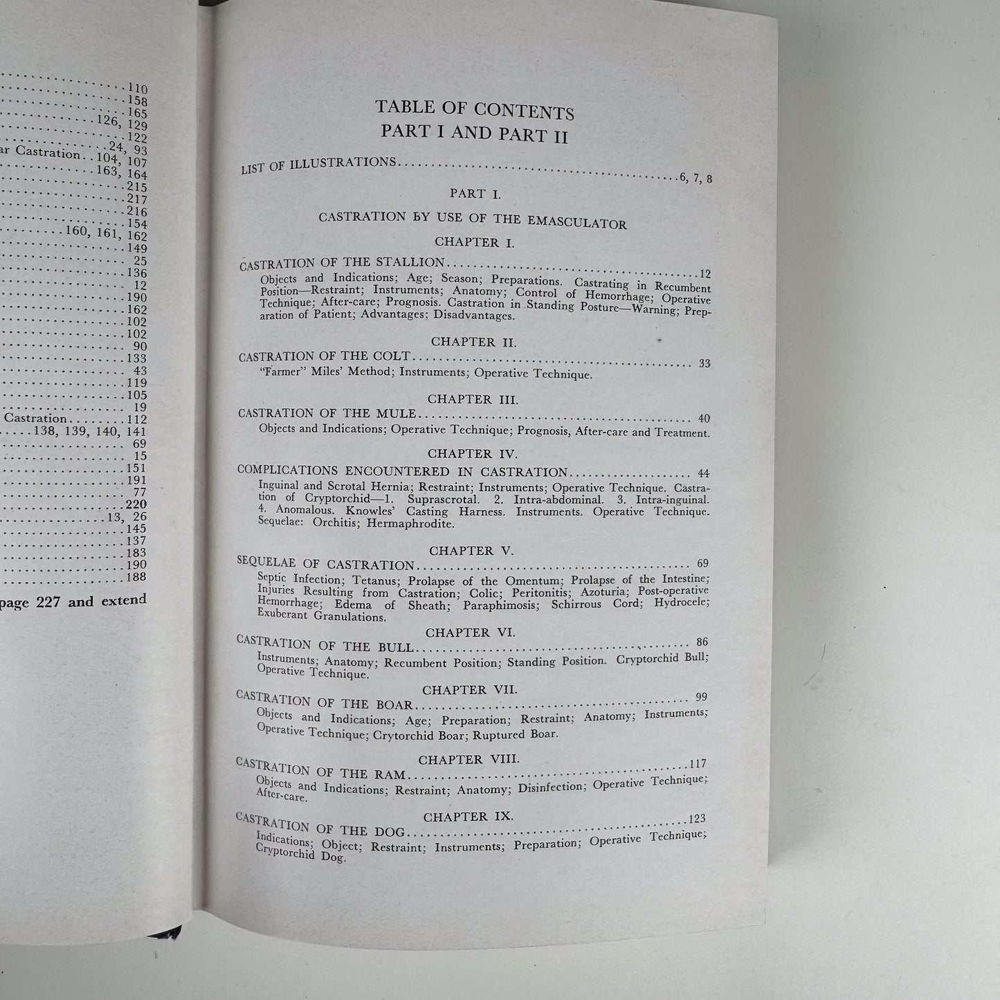 Animal Castration, 1947 Agricultural Textbook, Illustrated