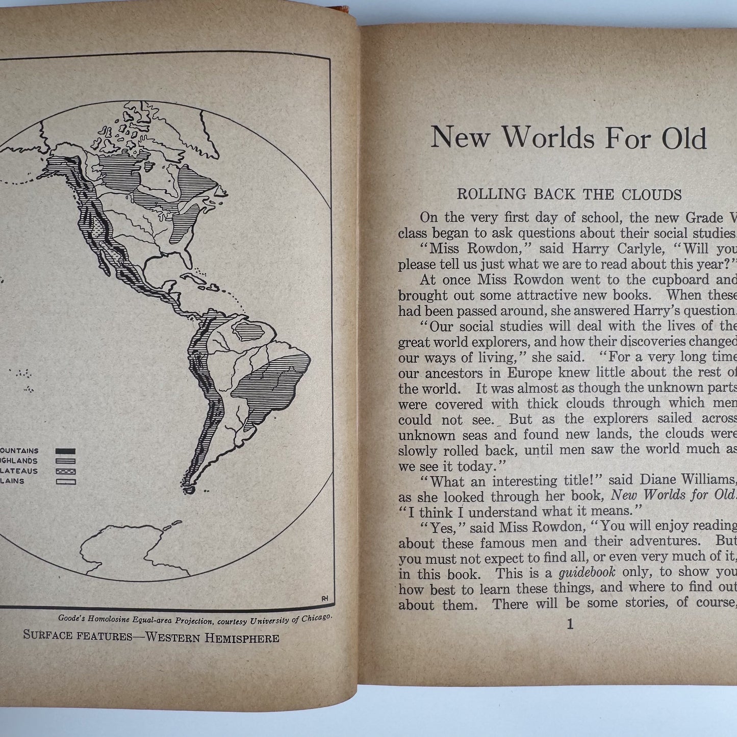 New Worlds For Old, Grade V, 1942 Ontario Social Studies School Book