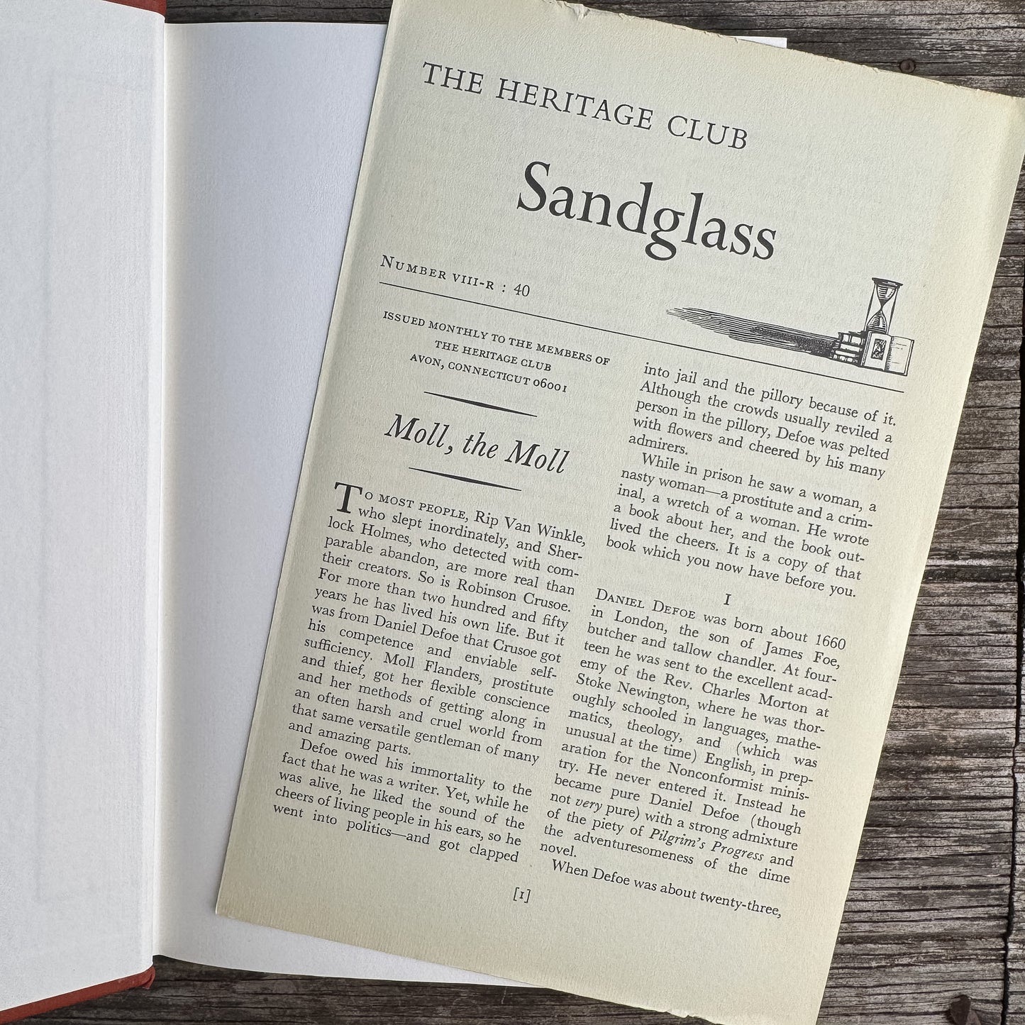 The Diary of Moll Flanders, Daniel Defoe, 1970 Heritage Press Edition