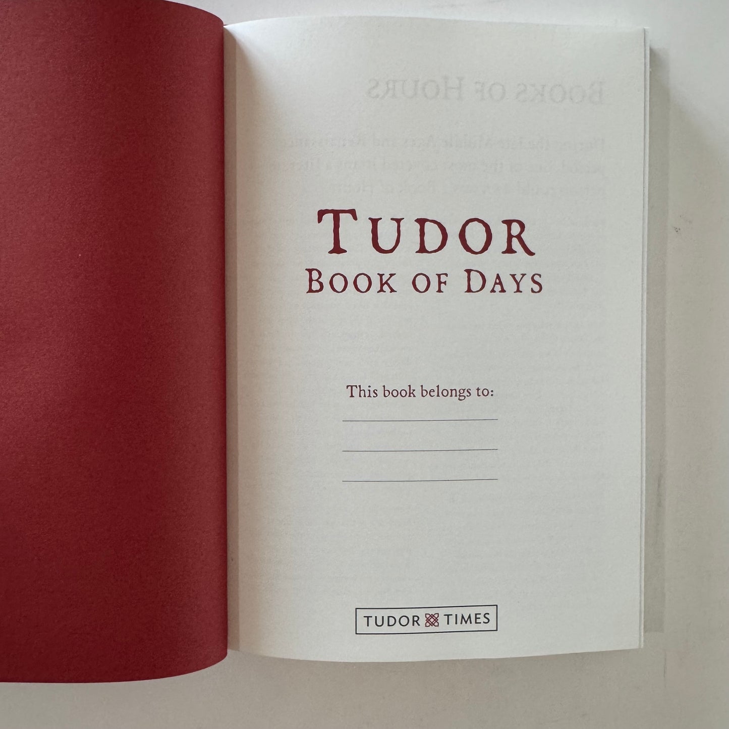 Tudor Book of Days, Tudor Times, 2017 Day Calendar Unussed