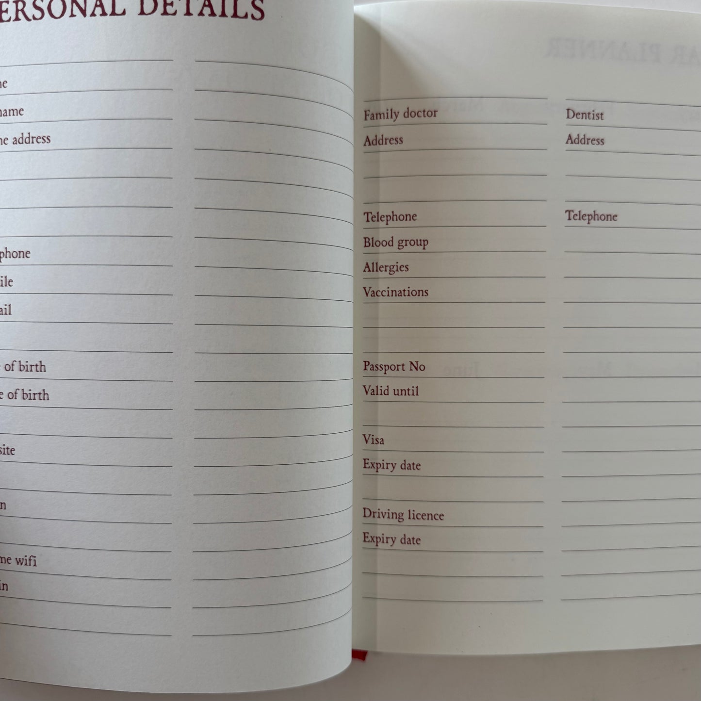 Tudor Book of Days, Tudor Times, 2017 Day Calendar Unussed