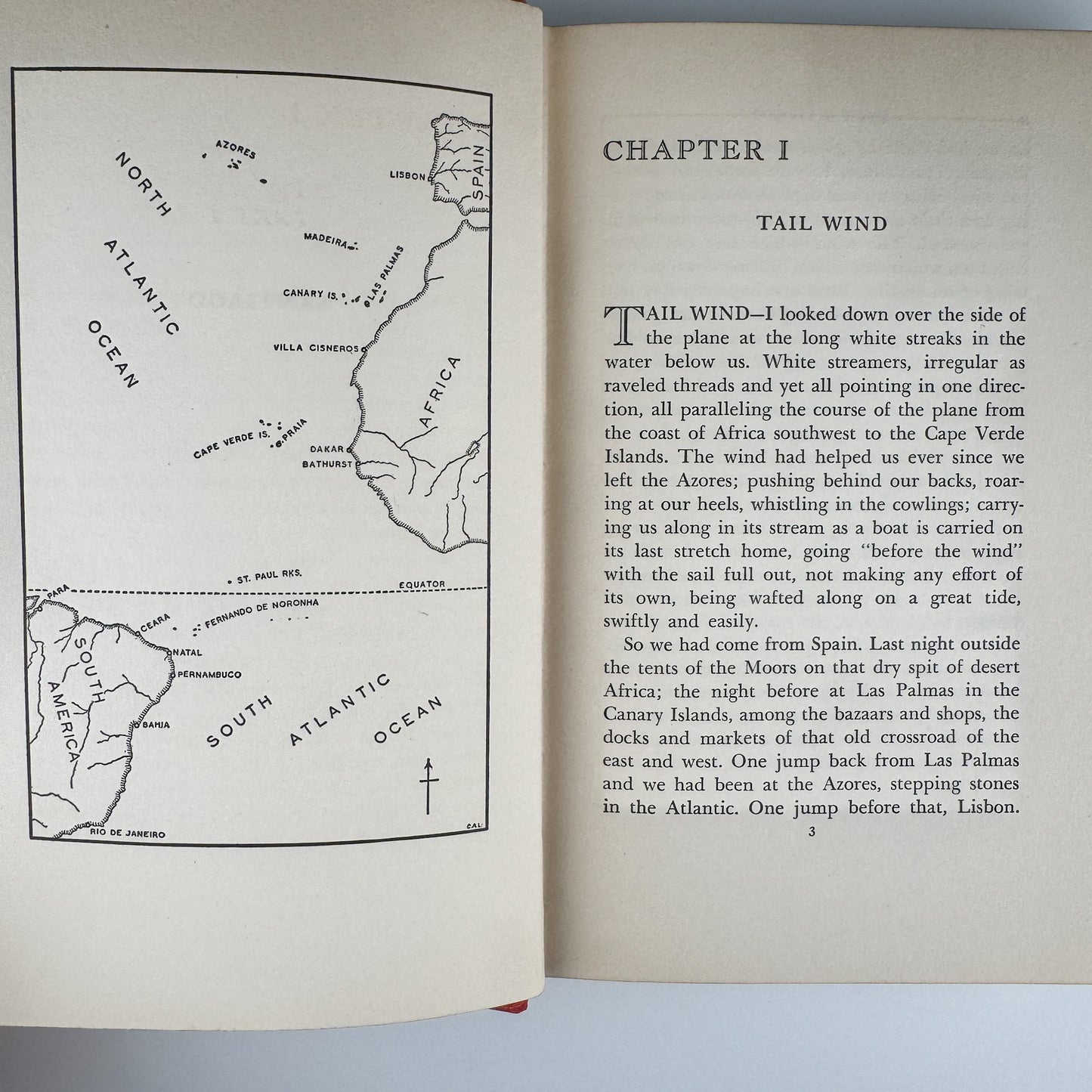 Listen! The Wind, Anne Morrow Lindbergh, 1st Ed., 1938