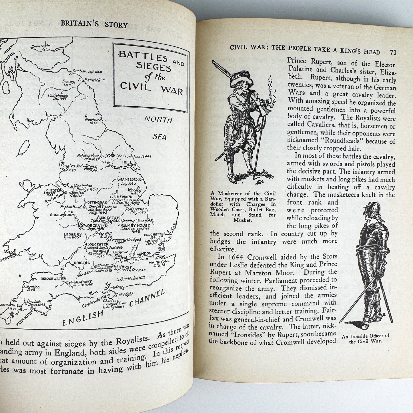 Britain's Story, The Kingsway Histories, 1945 Illustrated School Bool